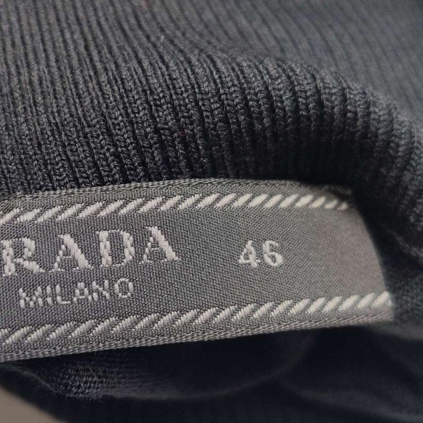 Prada Prada Black Wool Blend Straight-Leg Pants S Size M / US 6-8 / IT 42-44 - 12 Thumbnail