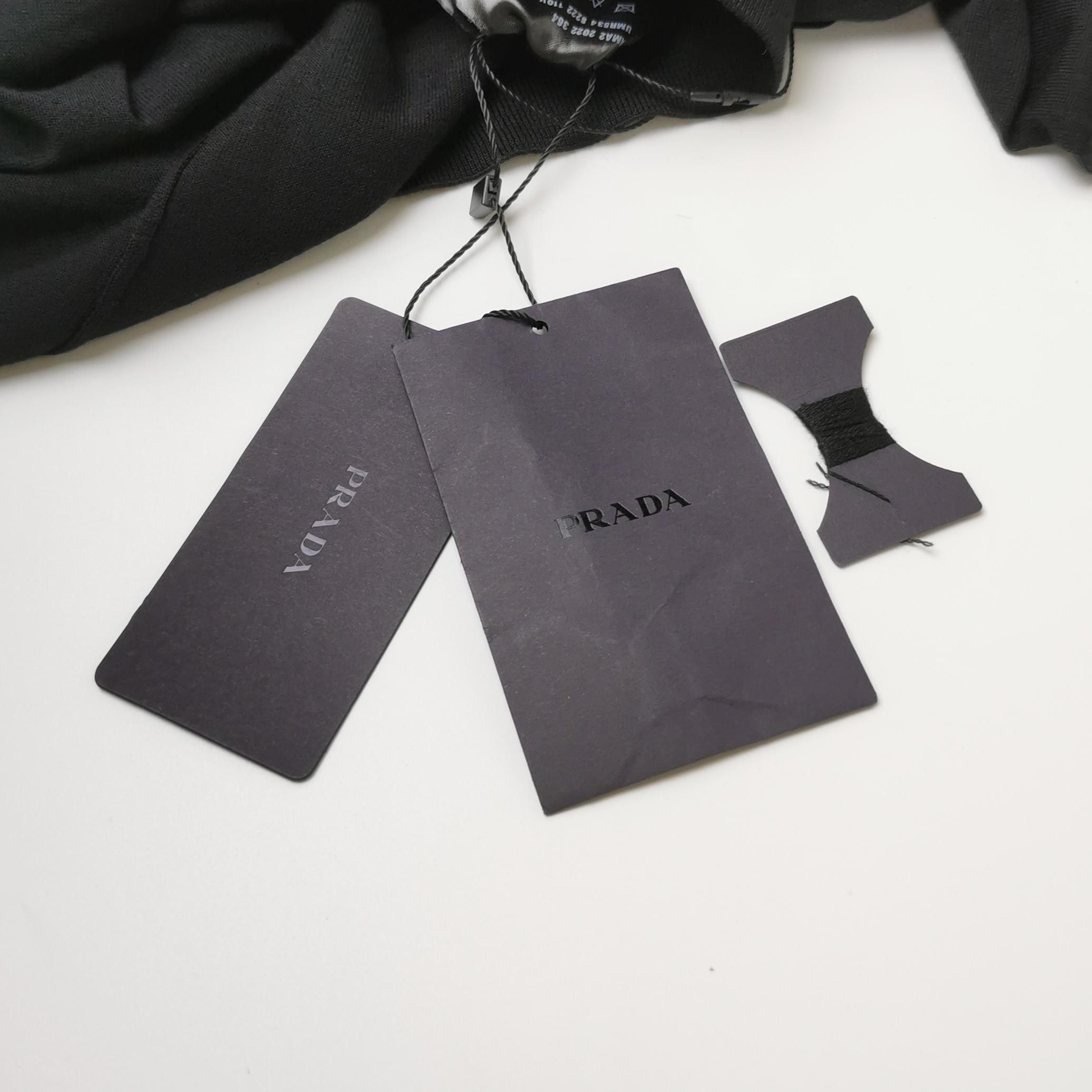 Prada Prada Black Wool Blend Straight-Leg Pants S Size M / US 6-8 / IT 42-44 - 7 Thumbnail