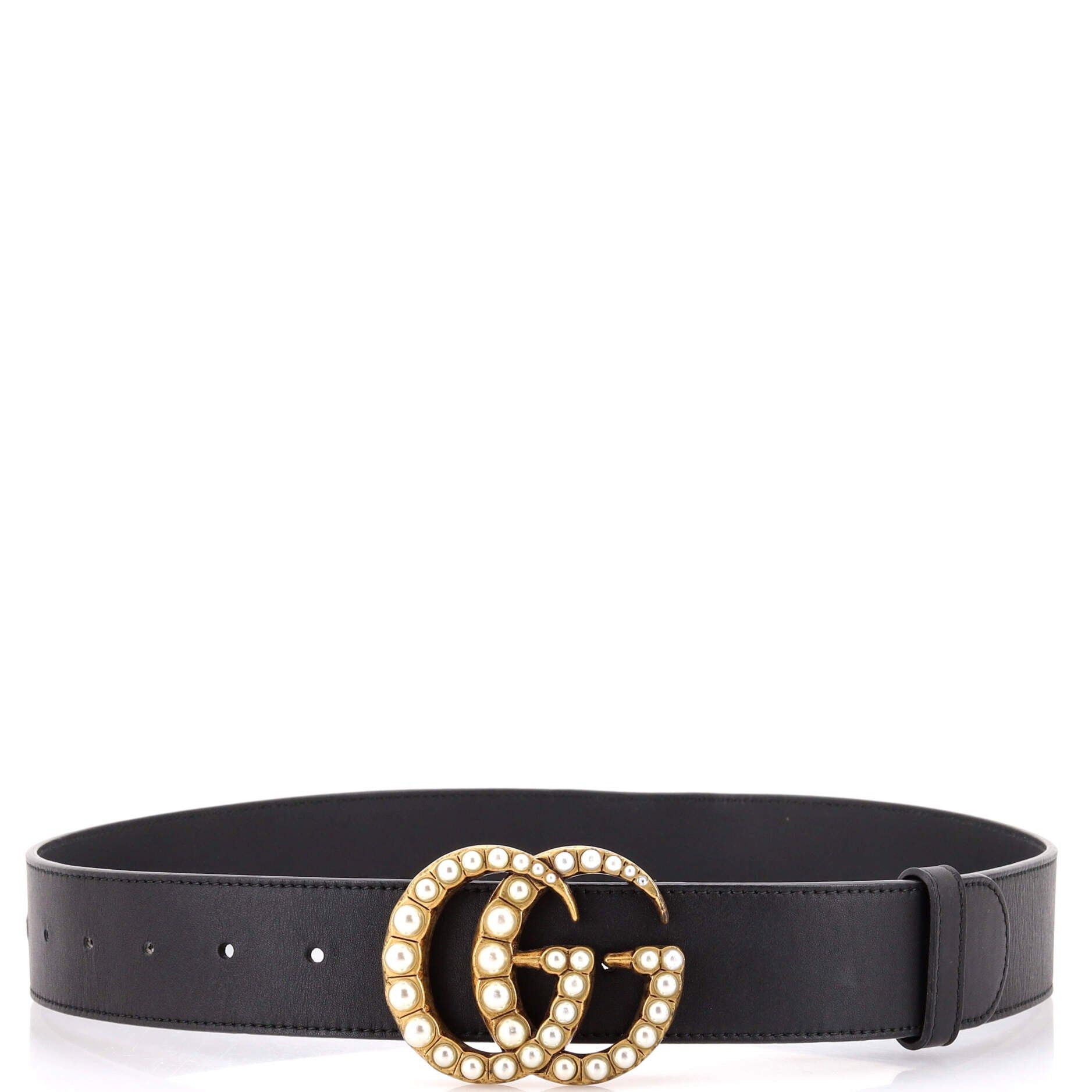 Gucci Pearly GG Marmont Belt Size ONE SIZE - 2 Thumbnail
