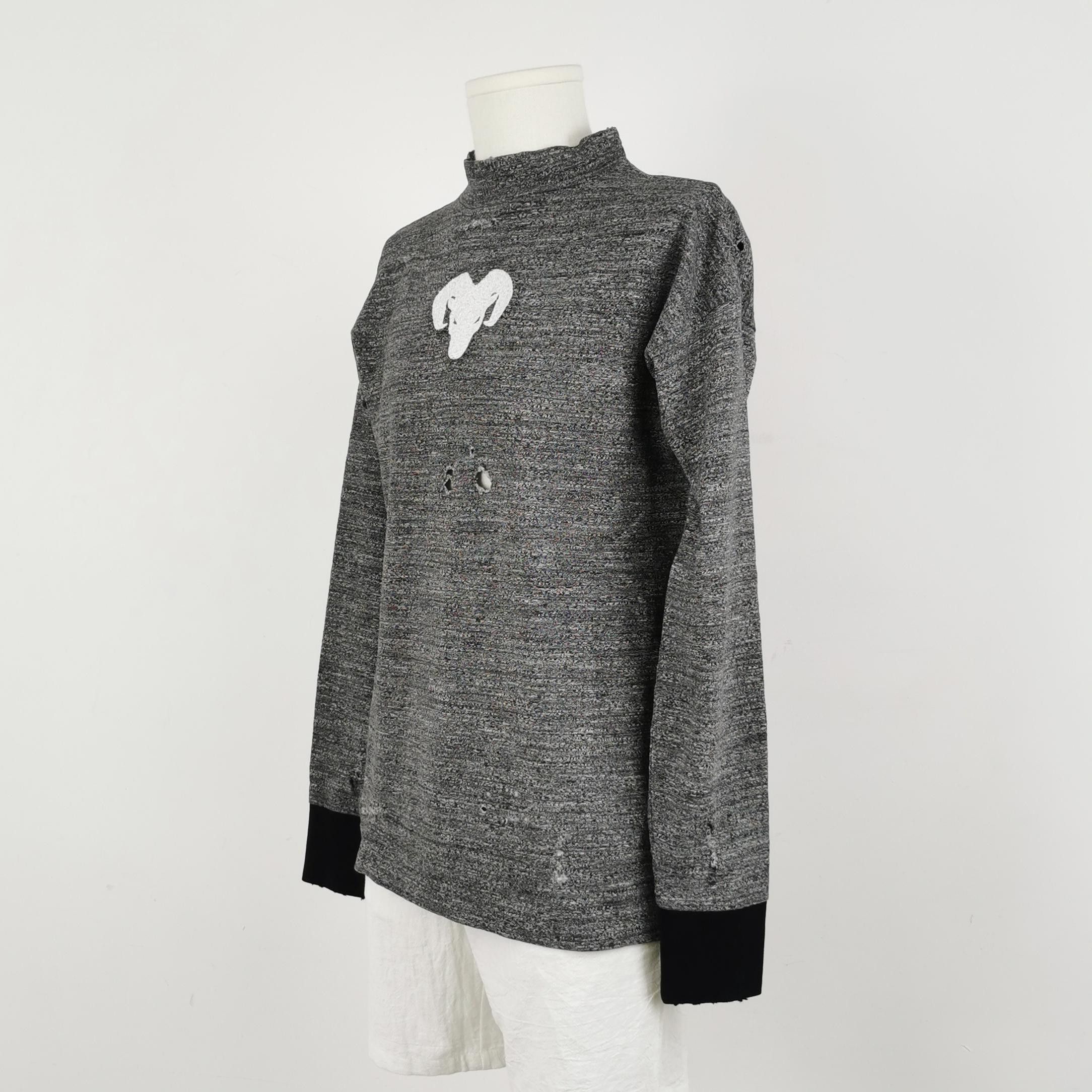 Maison Margiela Maison Margiela Animal Print Cotton Sweatshirt XL Size US XL / EU 56 / 4 - 3 Thumbnail