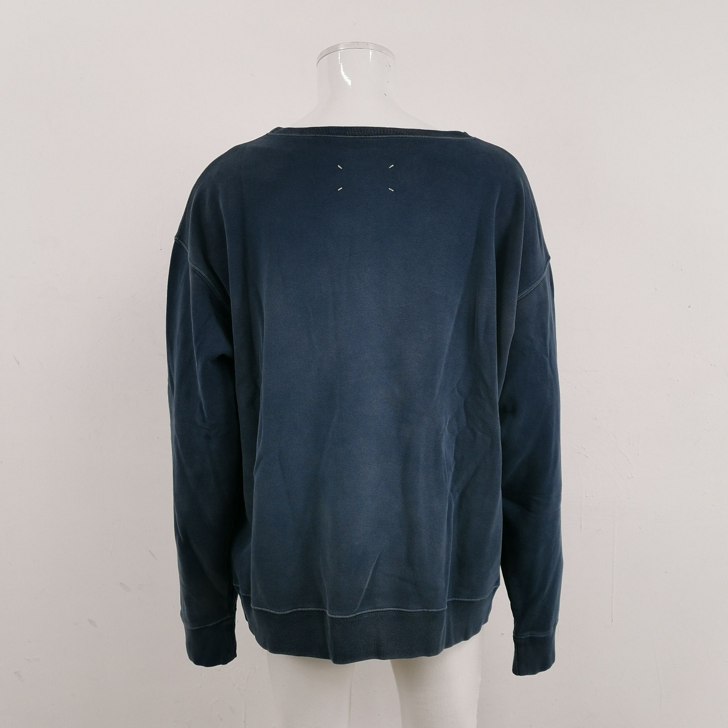 Maison Margiela Margiela Blue Logo Print Sweatshirt Size US M / EU 48-50 / 2 - 3 Thumbnail