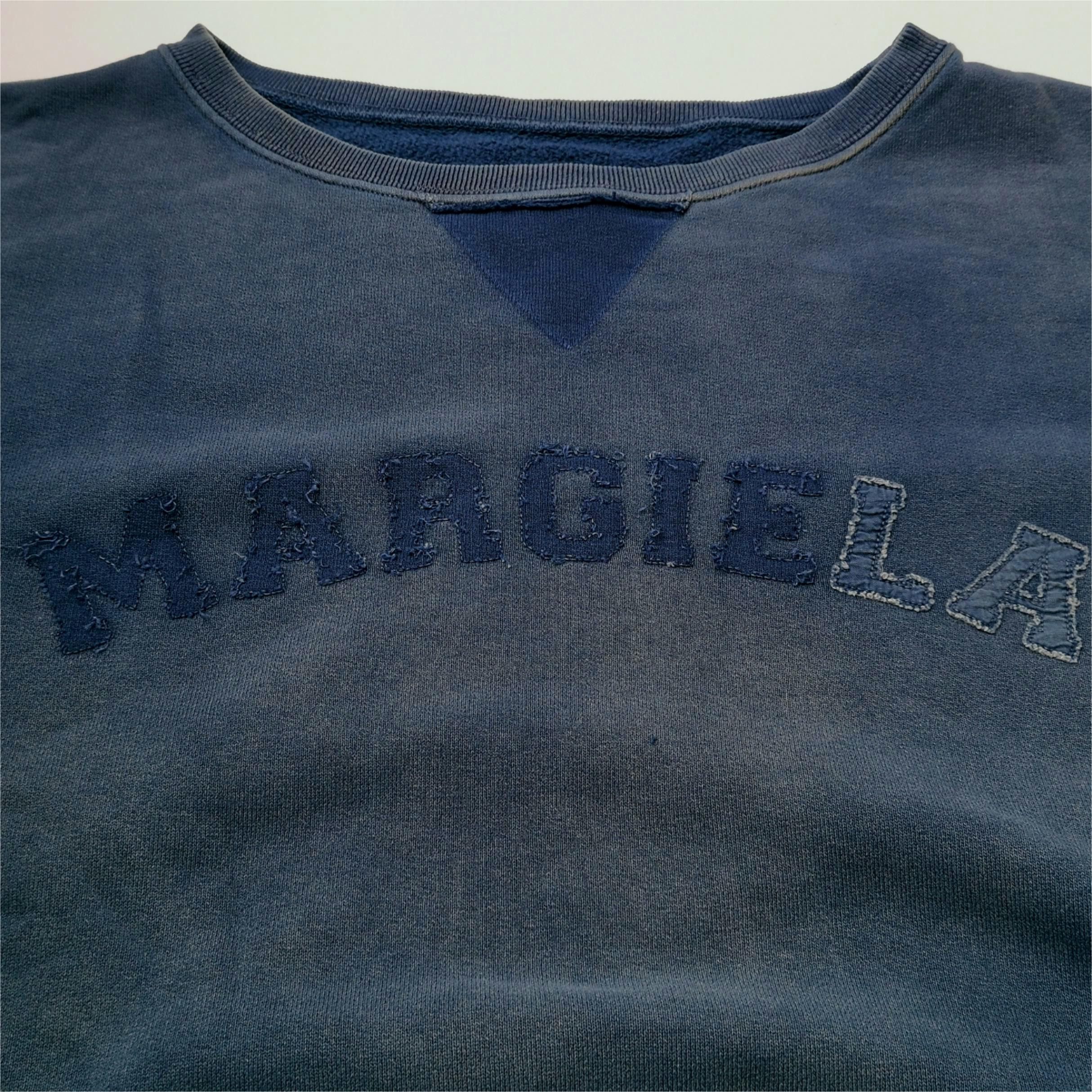 Maison Margiela Margiela Blue Logo Print Sweatshirt Size US M / EU 48-50 / 2 - 21 Thumbnail