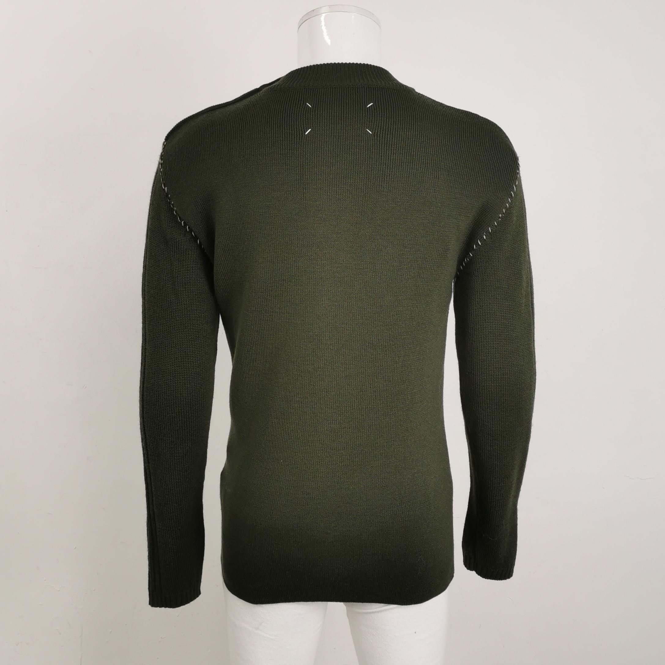 Maison Margiela Maison Margiela Wool Blend Ram Motif Crewneck Sweater M Size US M / EU 48-50 / 2 - 4 Thumbnail