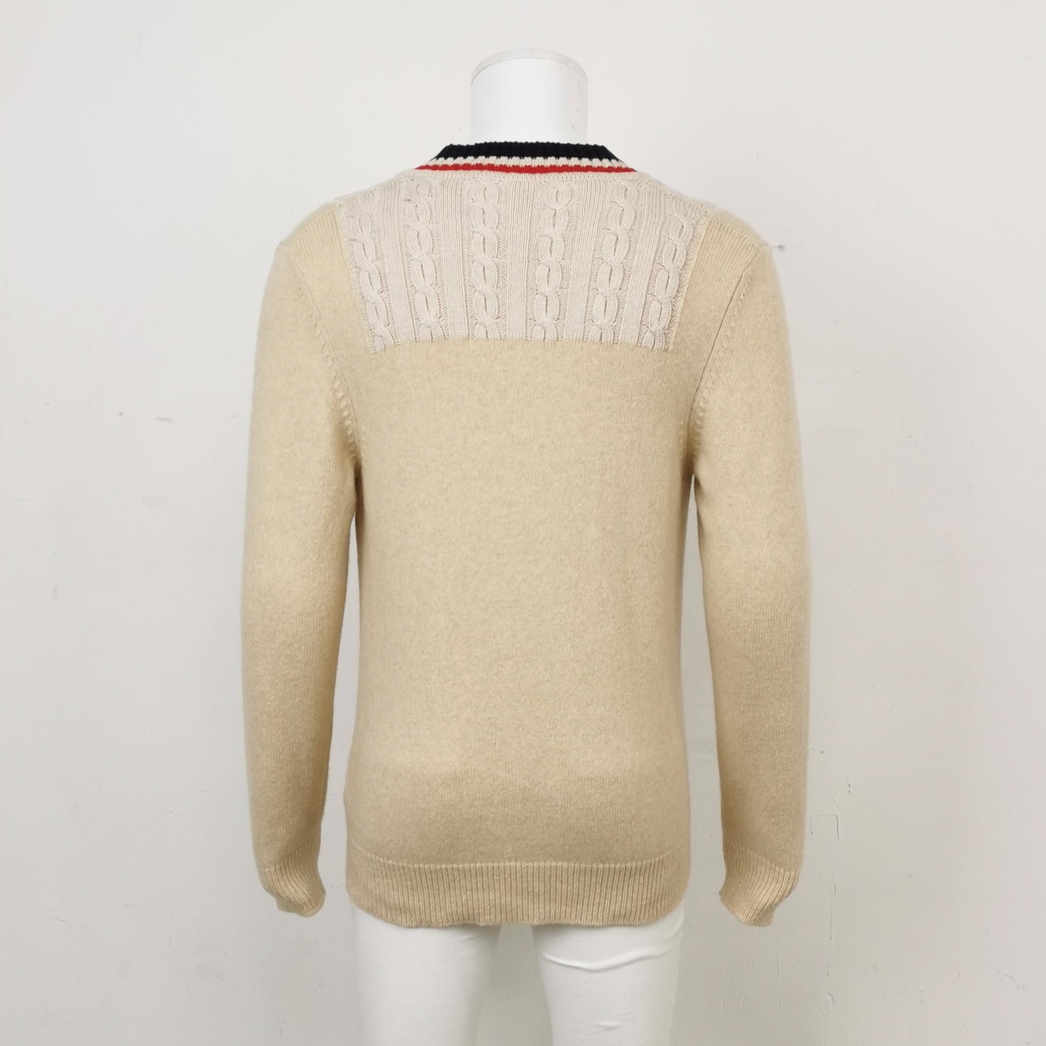 Maison Margiela Maison Margiela L Cotton Wool Alpaca Colorblock Sweater Size US L / EU 52-54 / 3 - 4 Thumbnail
