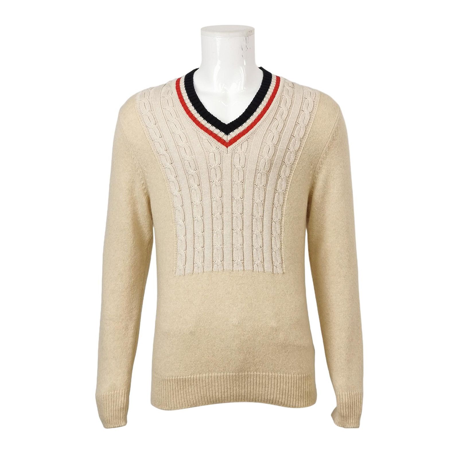Maison Margiela Maison Margiela L Cotton Wool Alpaca Colorblock Sweater Size US L / EU 52-54 / 3 - 2 Thumbnail