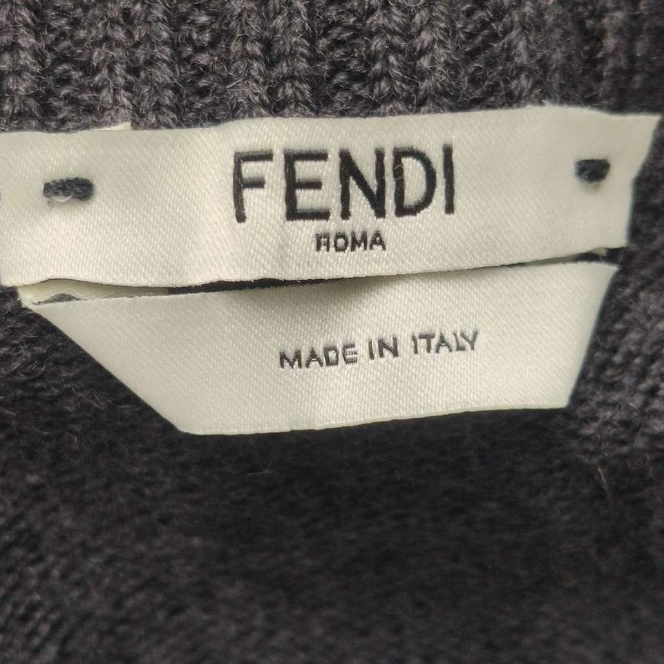 Fendi Fendi Kids Black Cardigan with Pockets 12M Size S / US 4 / IT 40 - 7 Thumbnail