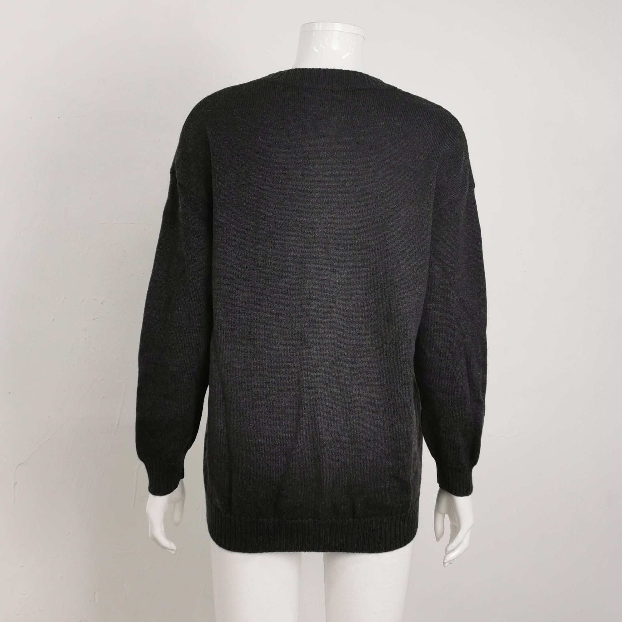 Fendi Fendi Kids Black Cardigan with Pockets 12M Size S / US 4 / IT 40 - 3 Thumbnail