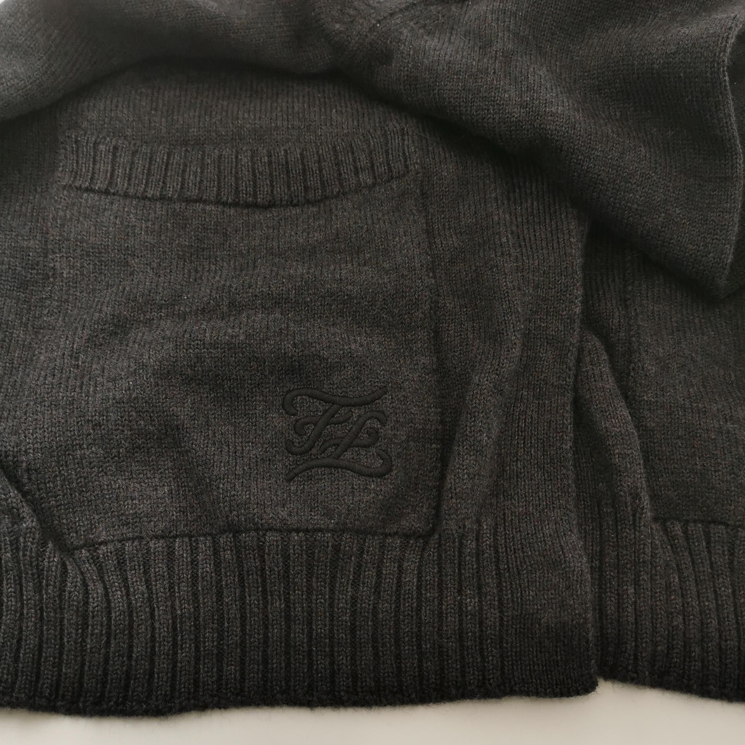 Fendi Fendi Kids Black Cardigan with Pockets 12M Size S / US 4 / IT 40 - 5 Thumbnail