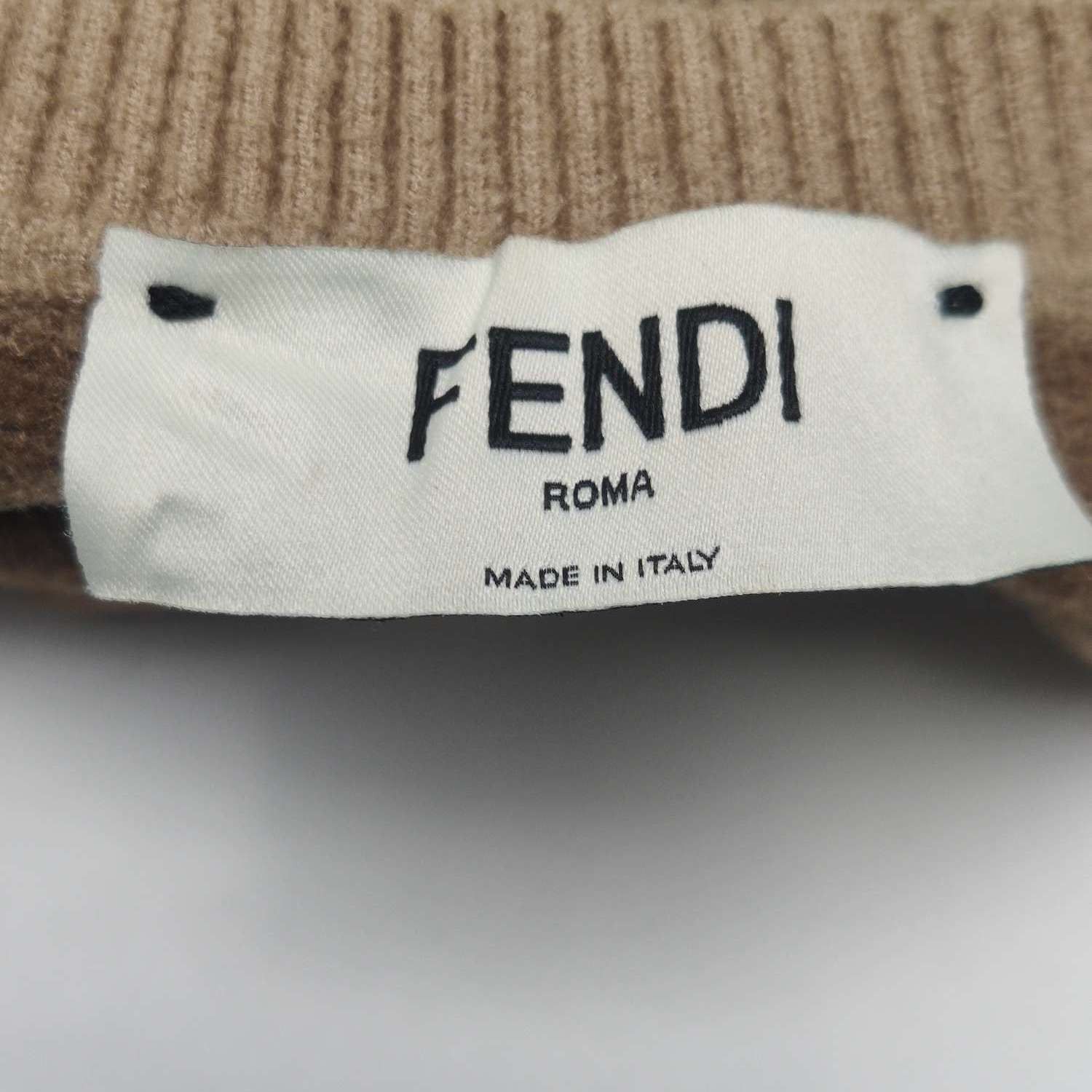 Fendi Fendi XS Brown FF Logo Short-Sleeve Dress Size M / US 6-8 / IT 42-44 - 7 Thumbnail