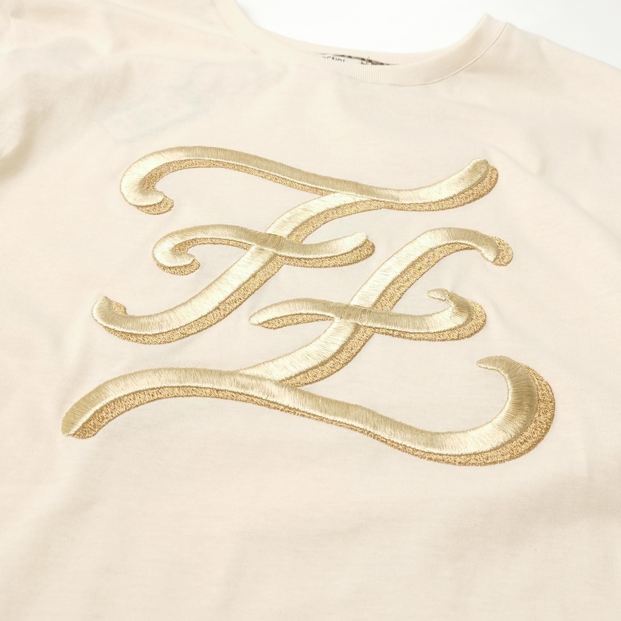Fendi Fendi Silk Round Neck Short Sleeve T-Shirt Size XS / US 0-2 / IT 36-38 - 6 Thumbnail