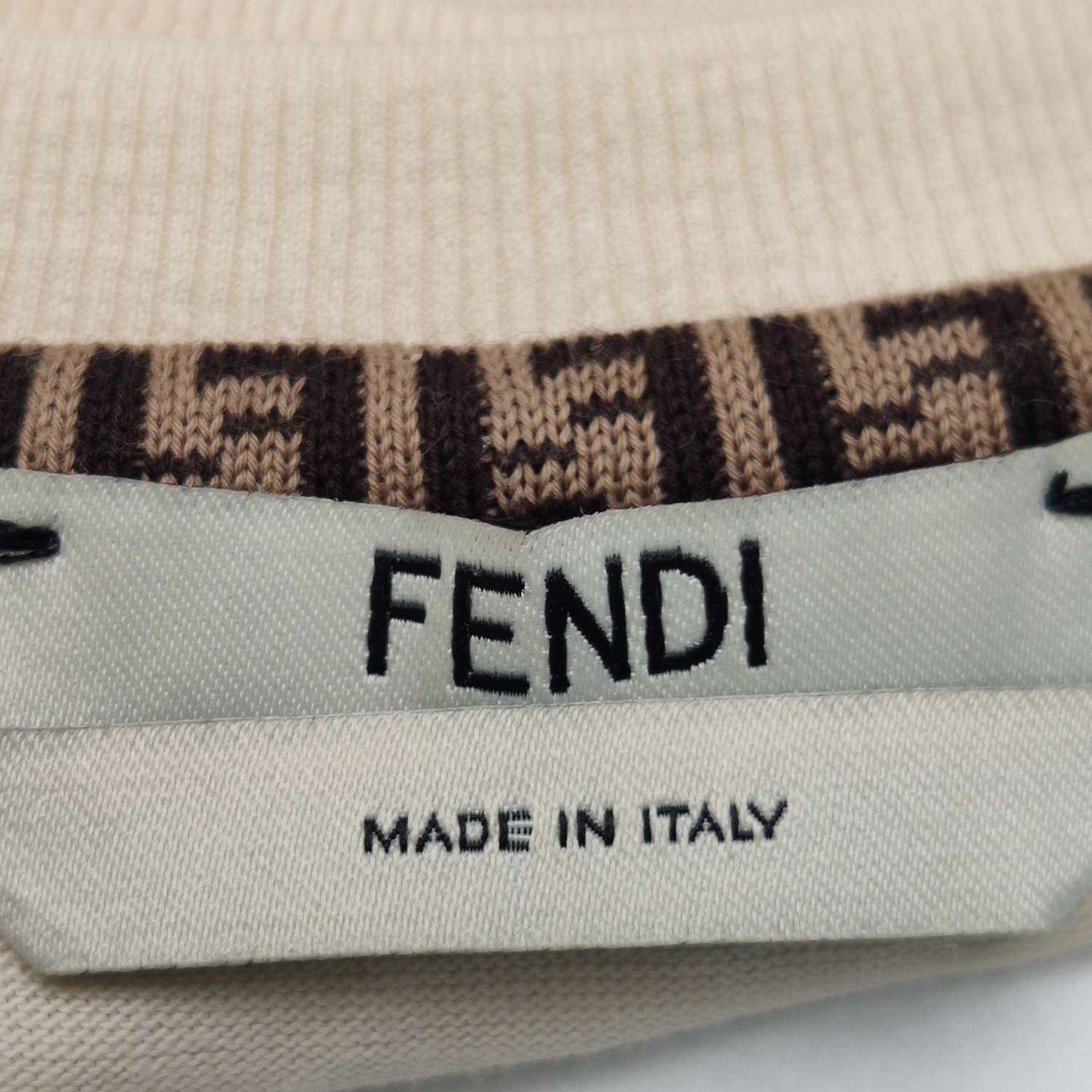 Fendi Fendi Silk Round Neck Short Sleeve T-Shirt Size XS / US 0-2 / IT 36-38 - 8 Thumbnail