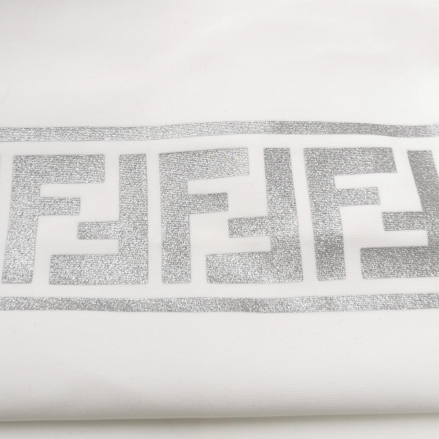 Fendi Fendi FF Logo White High-Waist Shorts M Size 38" / US 16 / IT 52 - 5 Thumbnail