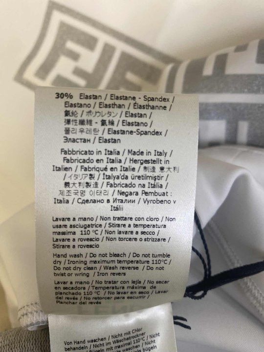 Fendi Fendi FF Logo White High-Waist Shorts M Size 38" / US 16 / IT 52 - 15 Thumbnail