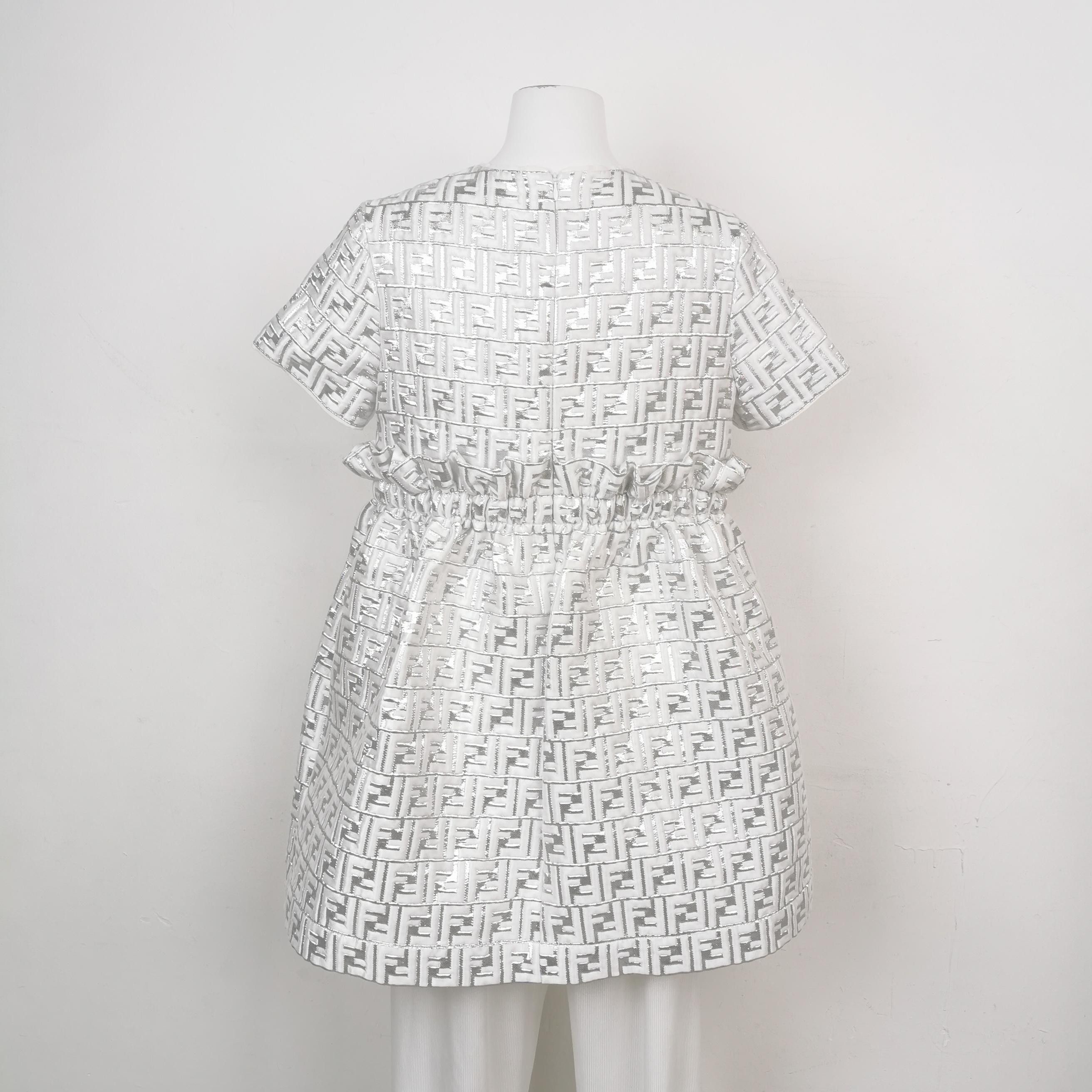 Fendi Fendi FF Logo Short-Sleeve Mini Dress Size XS / US 0-2 / IT 36-38 - 4 Thumbnail