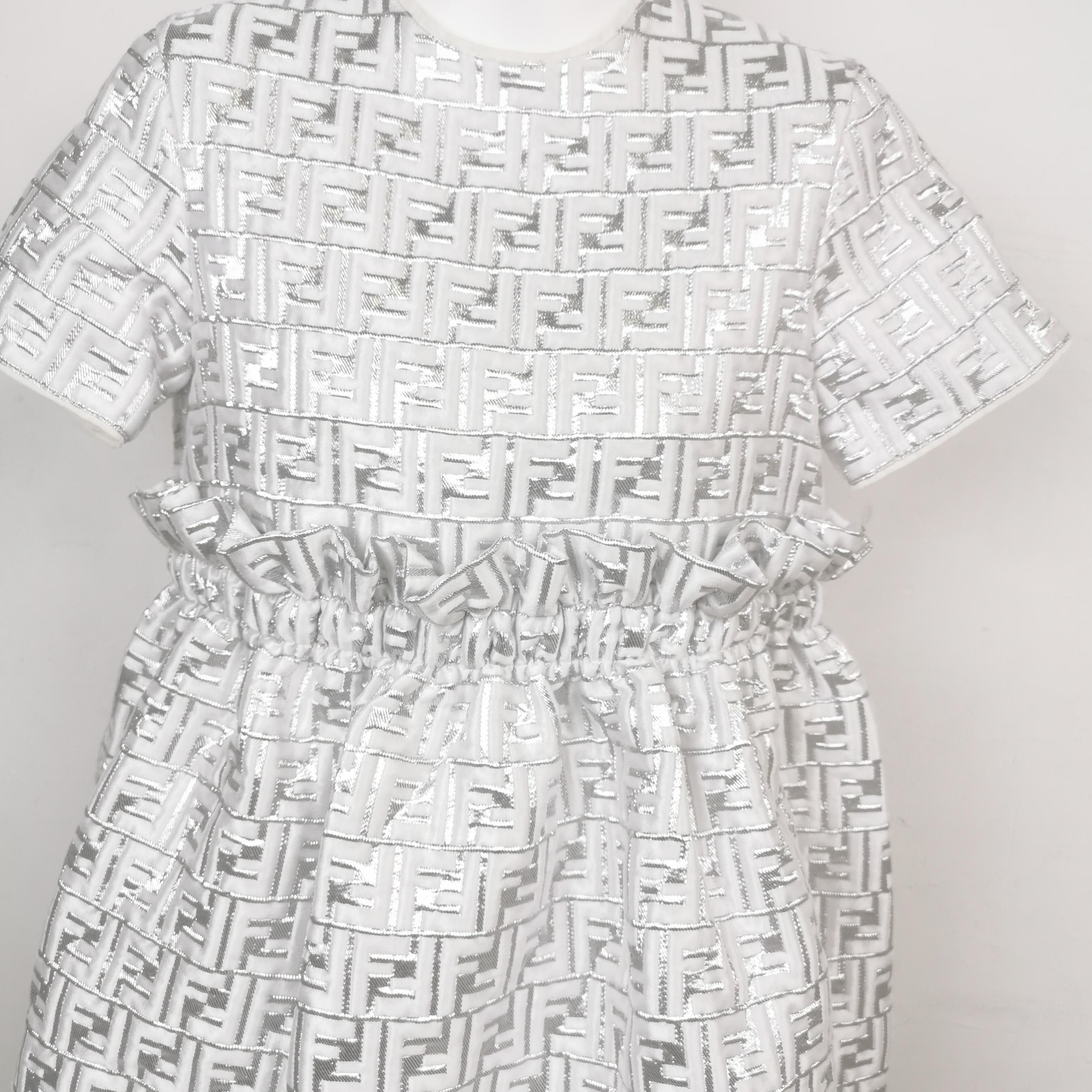 Fendi Fendi FF Logo Short-Sleeve Mini Dress Size XS / US 0-2 / IT 36-38 - 6 Thumbnail