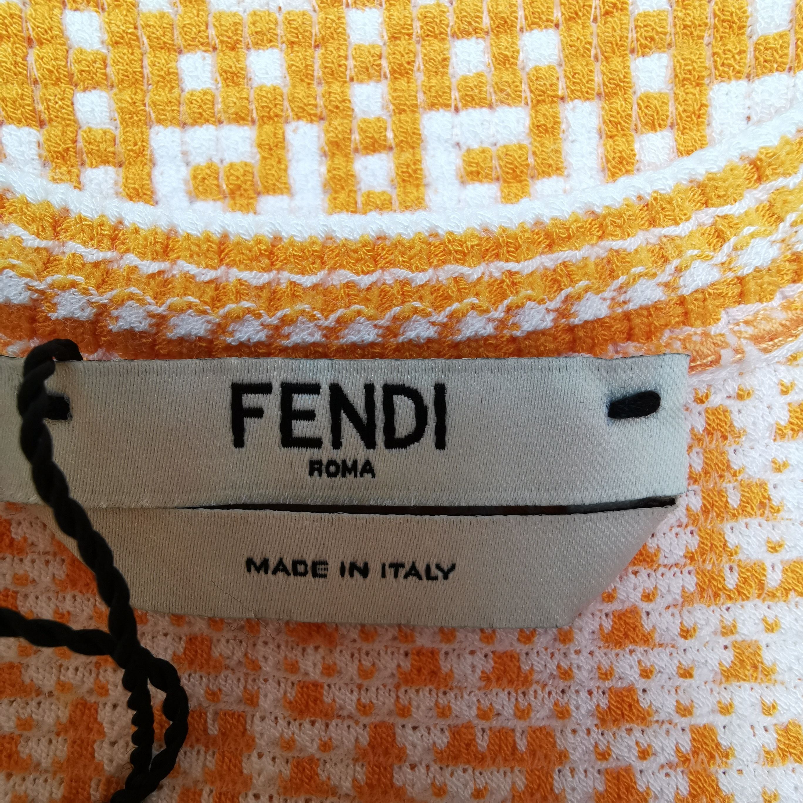 Fendi Fendi Silk Double F Logo Short Sleeve T-Shirt XS Size XS / US 0-2 / IT 36-38 - 10 Thumbnail