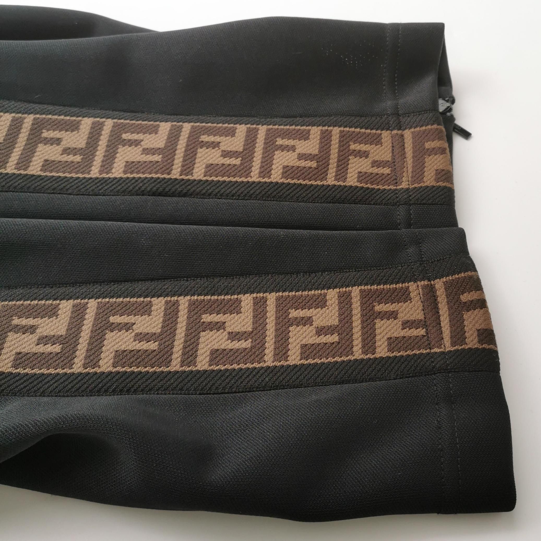 Fendi Fendi Black Double F Stripe Detail Pants Size 40 Size 40" / US 18 - 7 Thumbnail