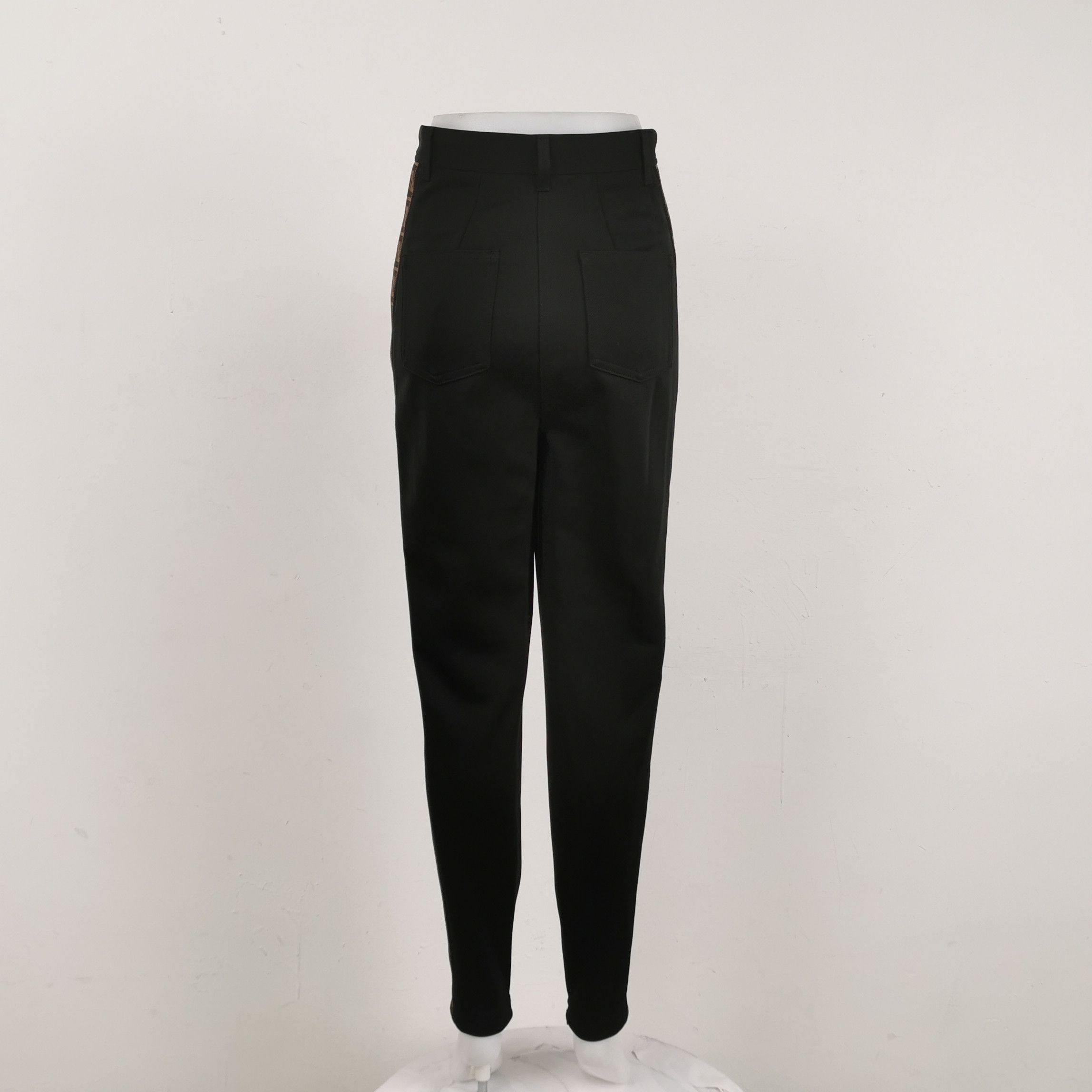 Fendi Fendi Black Double F Stripe Detail Pants Size 40 Size 40" / US 18 - 3 Thumbnail
