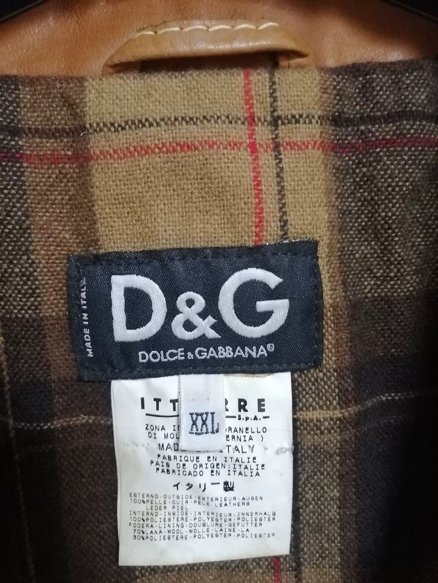 Dolce & Gabbana Dolce & Gabbana Vintage Leather Jacket Size US XXL / EU 58 / 5 - 2 Thumbnail