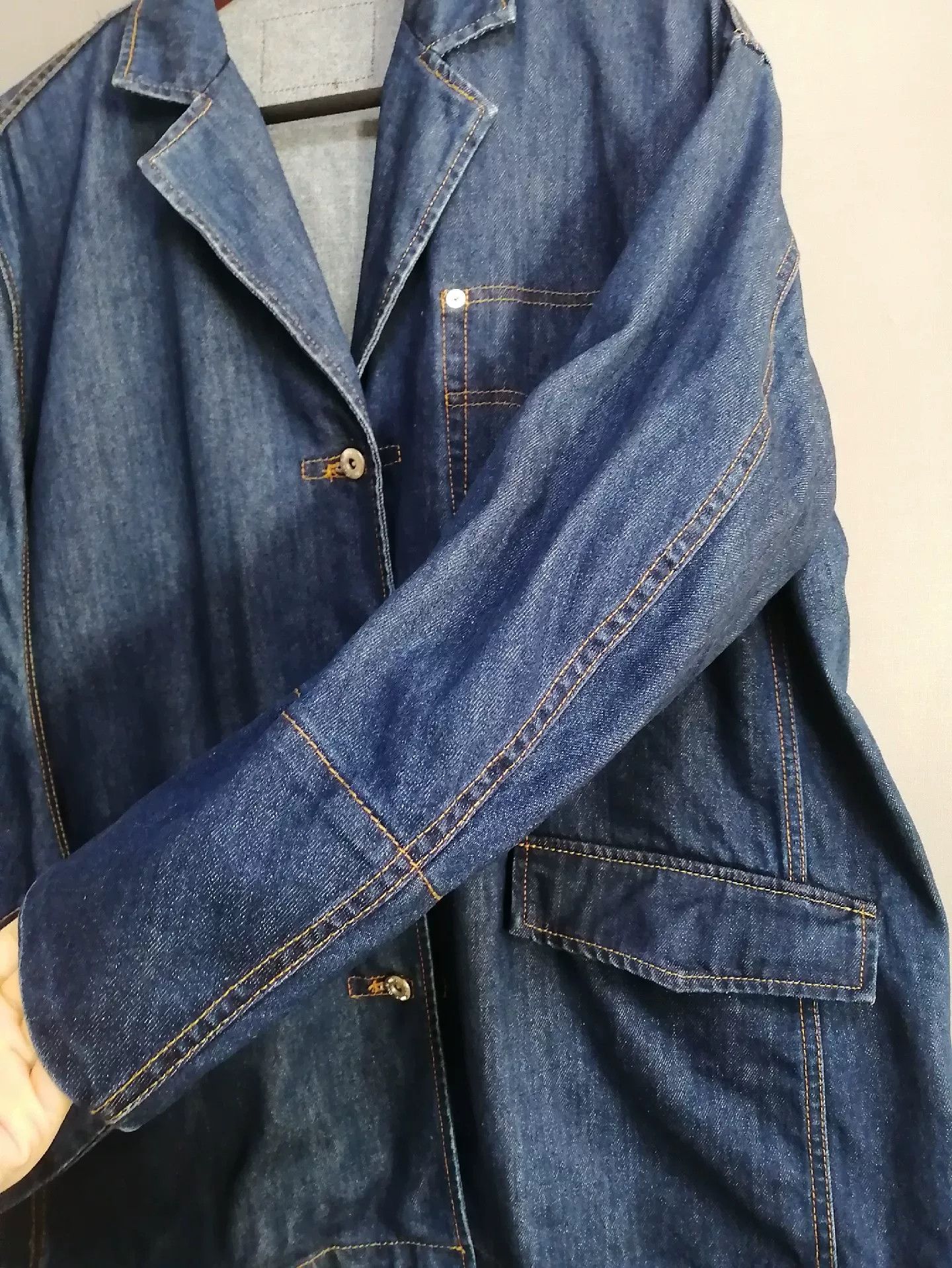 Miu Miu Miu Miu Mid-Length Denim Coat Size M / US 6-8 / IT 42-44 - 2 Thumbnail