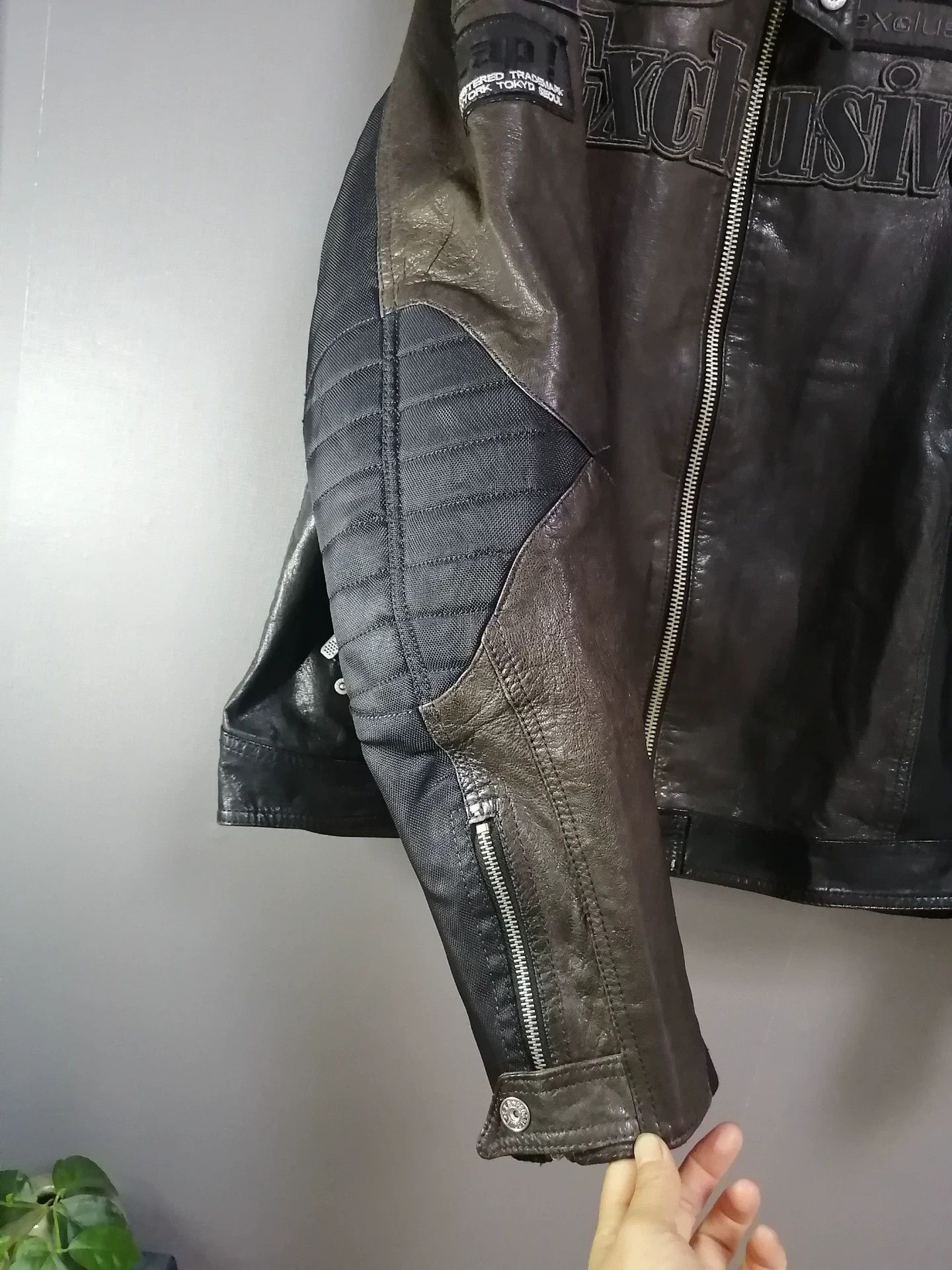 EX INFINITAS EXR Leather Motorcycle Racing Jacket Size US XXL / EU 58 / 5 - 2 Thumbnail
