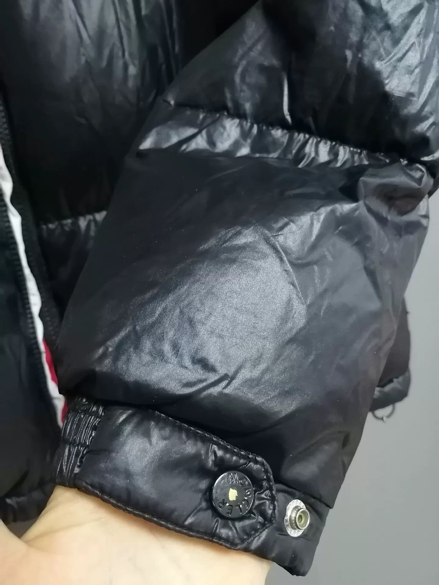 Moncler Moncler Black Striped Classic Down Jacket Size US XXL / EU 58 / 5 - 3 Thumbnail