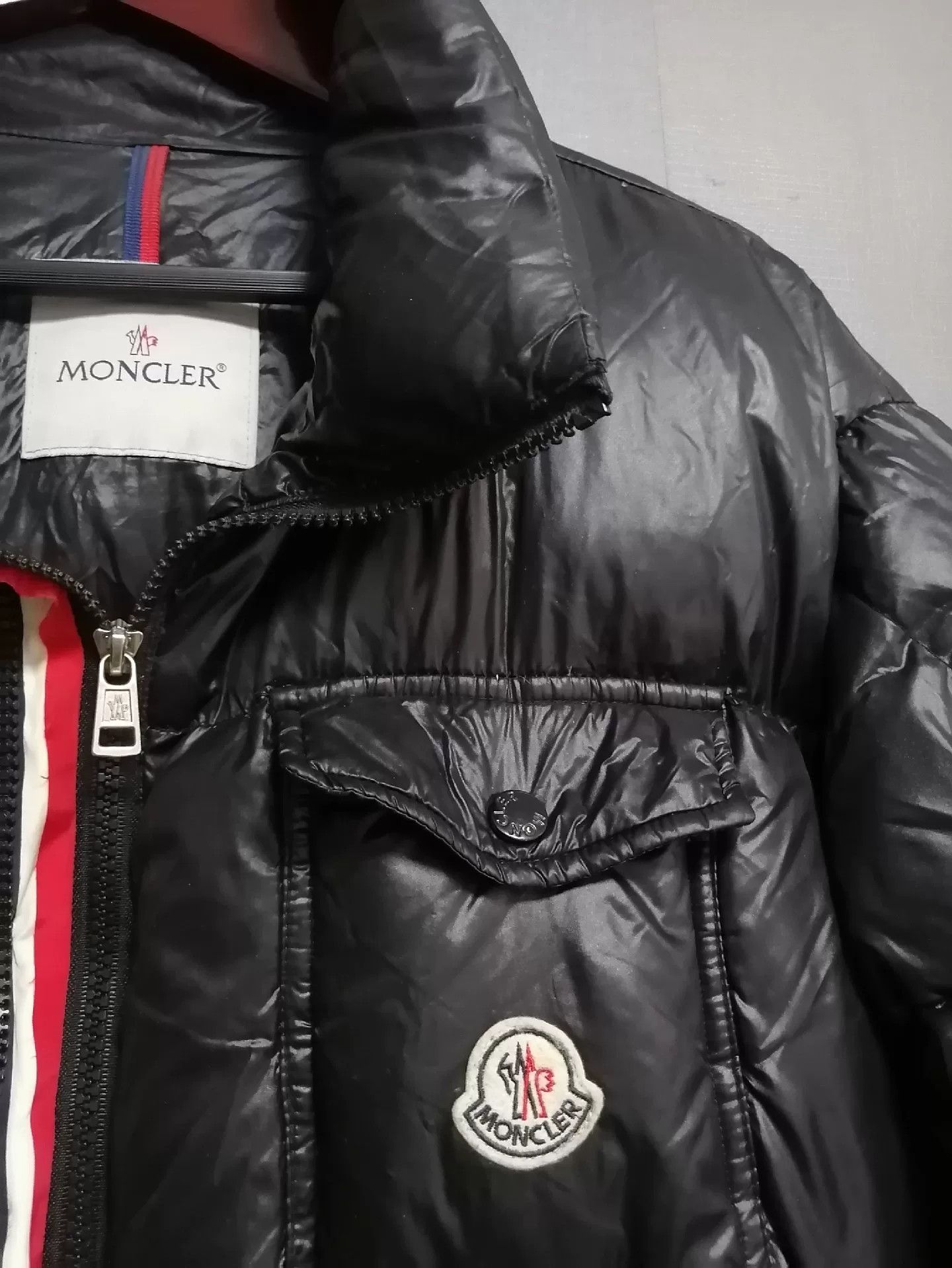 Moncler Moncler Black Striped Classic Down Jacket Size US XXL / EU 58 / 5 - 2 Thumbnail