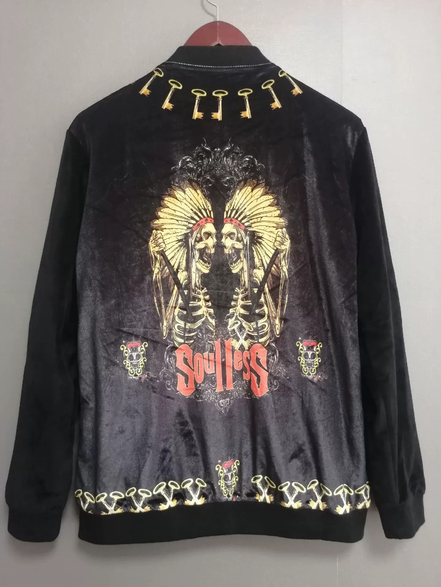 Alexander McQueen Alexander McQueen Velvet Baseball Jacket Size US XL / EU 56 / 4 - 4 Thumbnail