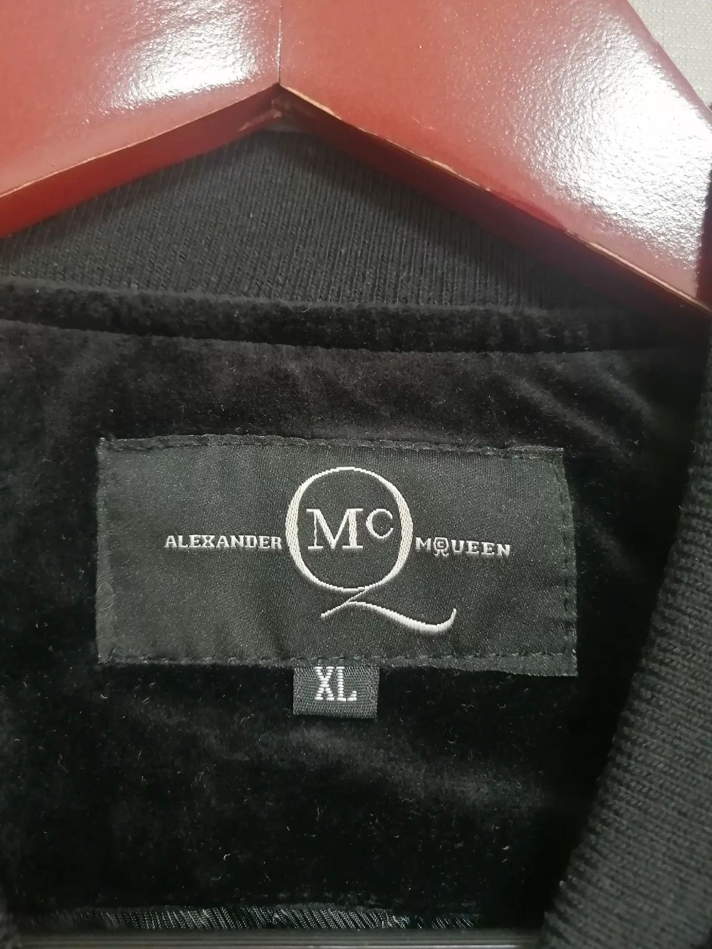 Alexander McQueen Alexander McQueen Velvet Baseball Jacket Size US XL / EU 56 / 4 - 7 Thumbnail