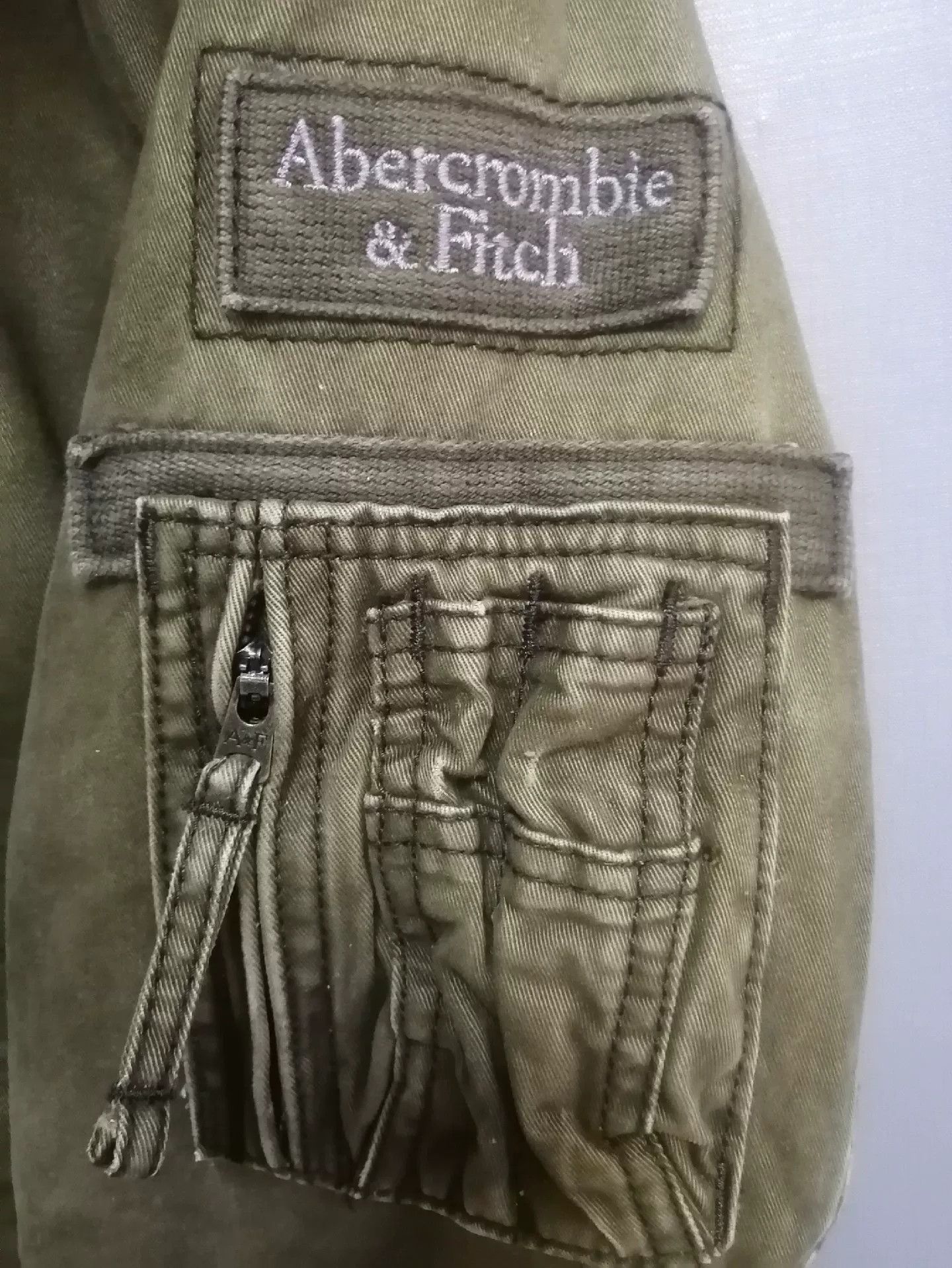 Abercrombie & Fitch A&F Vintage Distressed Cotton Jacket Size US L / EU 52-54 / 3 - 3 Thumbnail