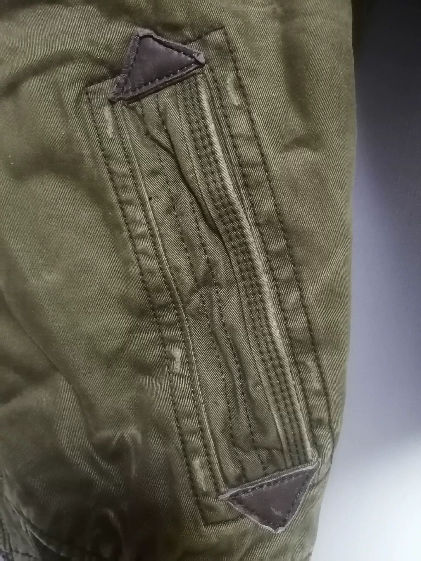 Abercrombie & Fitch A&F Vintage Distressed Cotton Jacket Size US L / EU 52-54 / 3 - 4 Thumbnail