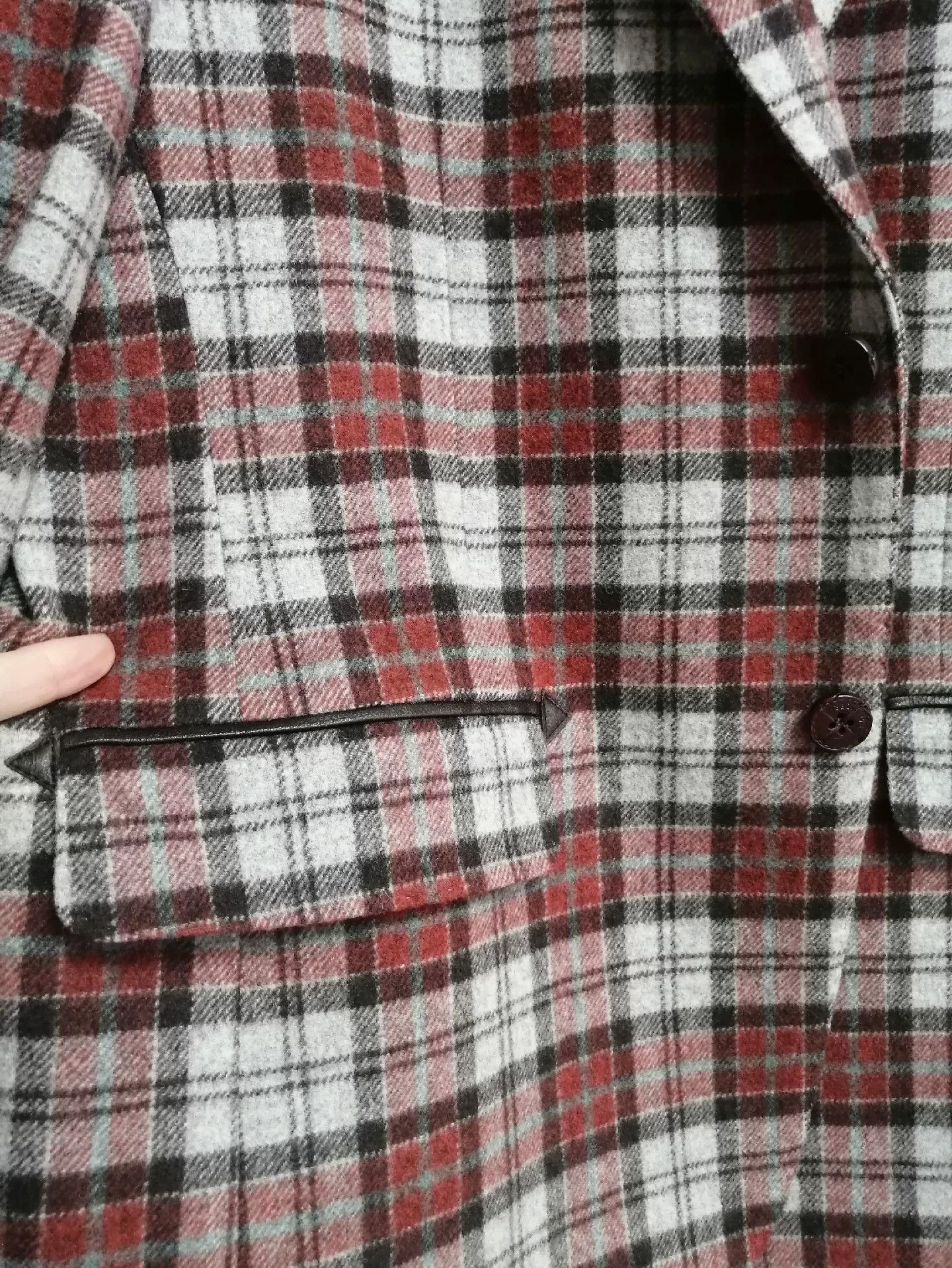 Pal Zileri Pal Zileri Men's Plaid Wool Blazer Size US M / EU 48-50 / 2 - 3 Thumbnail