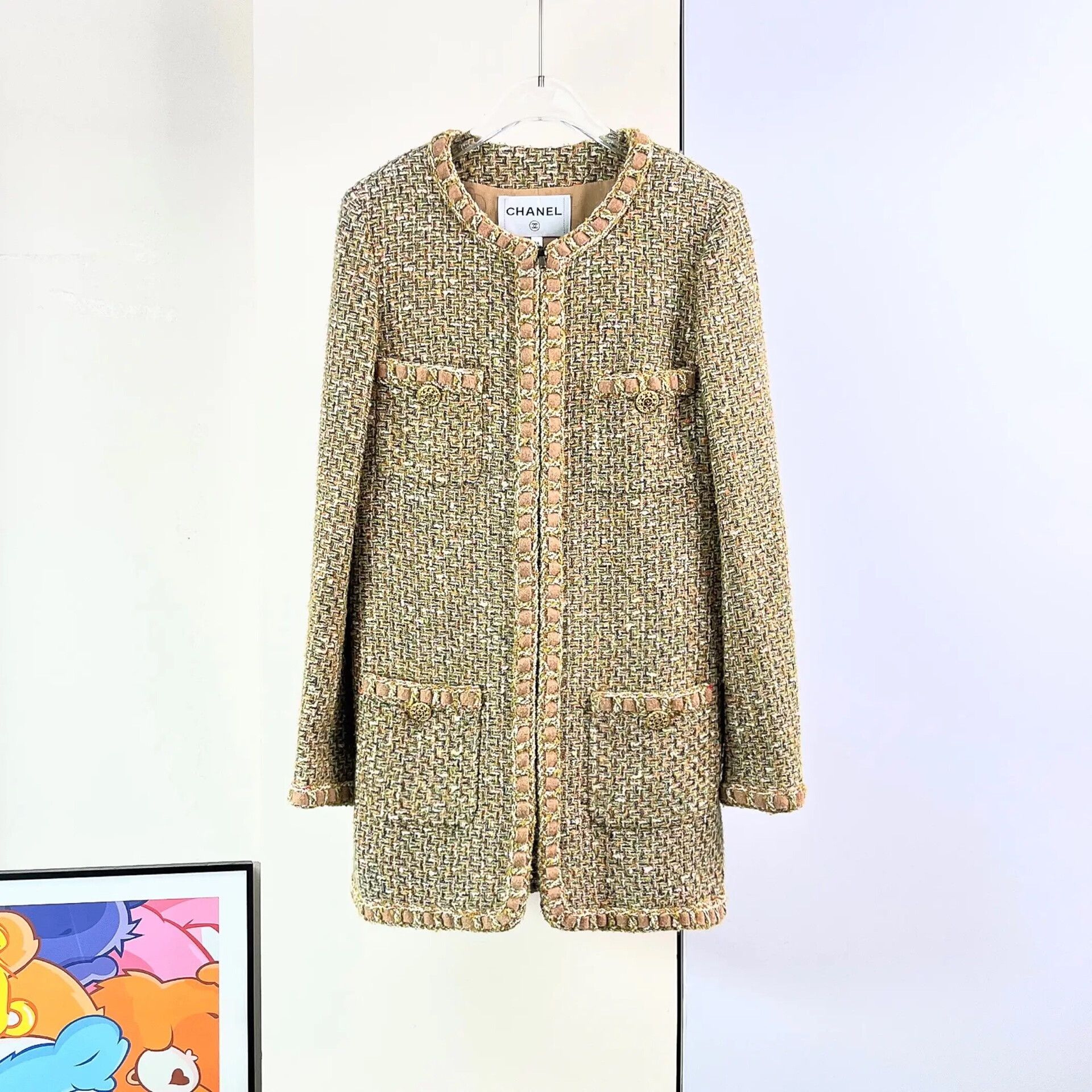 Chanel Chanel Rome Collection Gilt Tweed Jacket Size XXS / US 00 / IT 34 - 2 Thumbnail