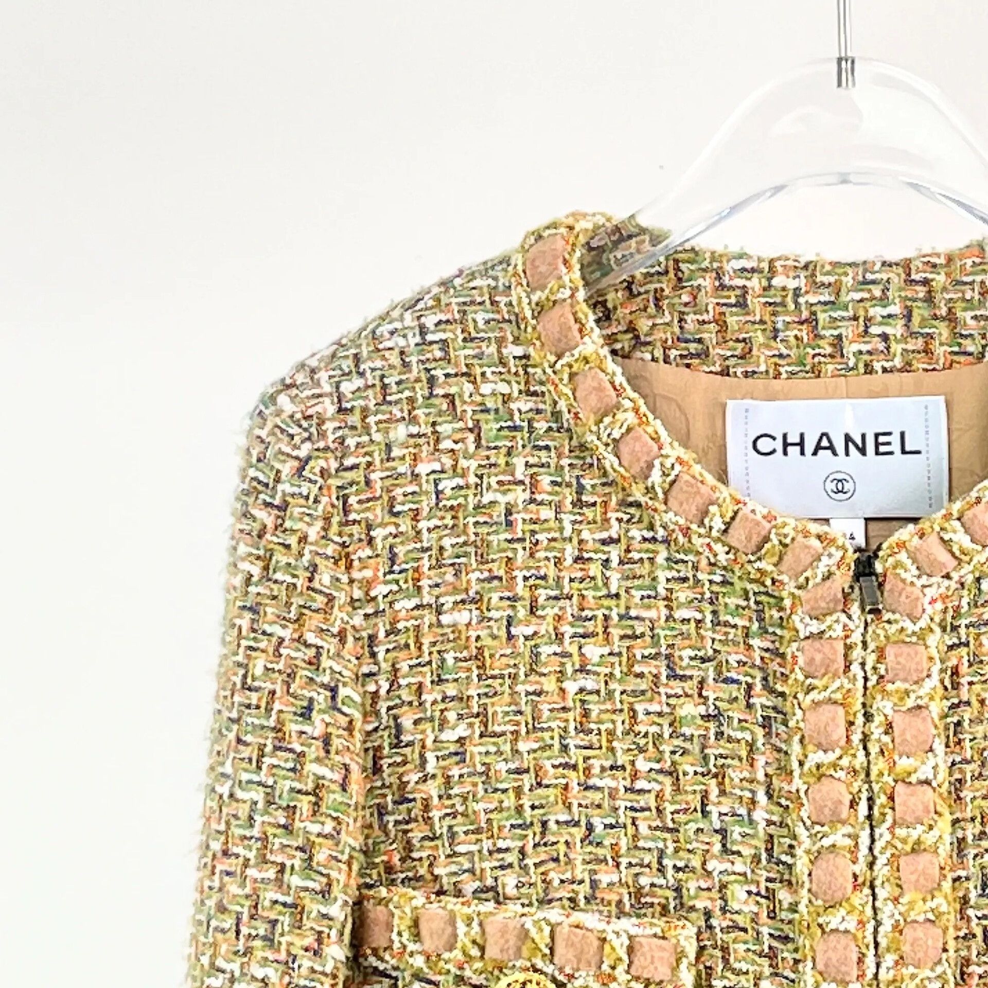 Chanel Chanel Rome Collection Gilt Tweed Jacket Size XXS / US 00 / IT 34 - 4 Thumbnail