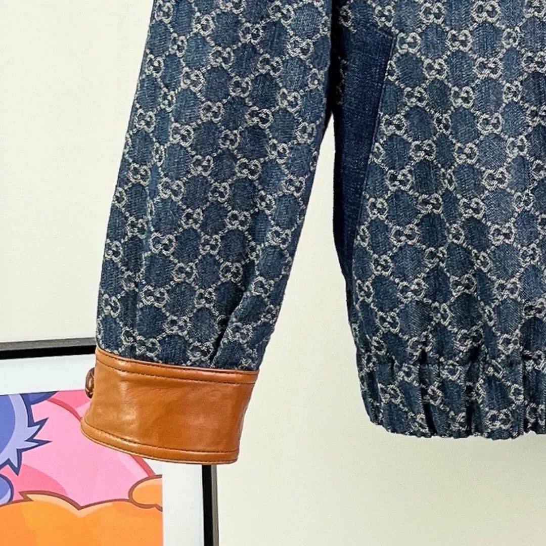 Gucci Gucci All-Over Print Denim Jacket Size US S / EU 44-46 / 1 - 5 Thumbnail