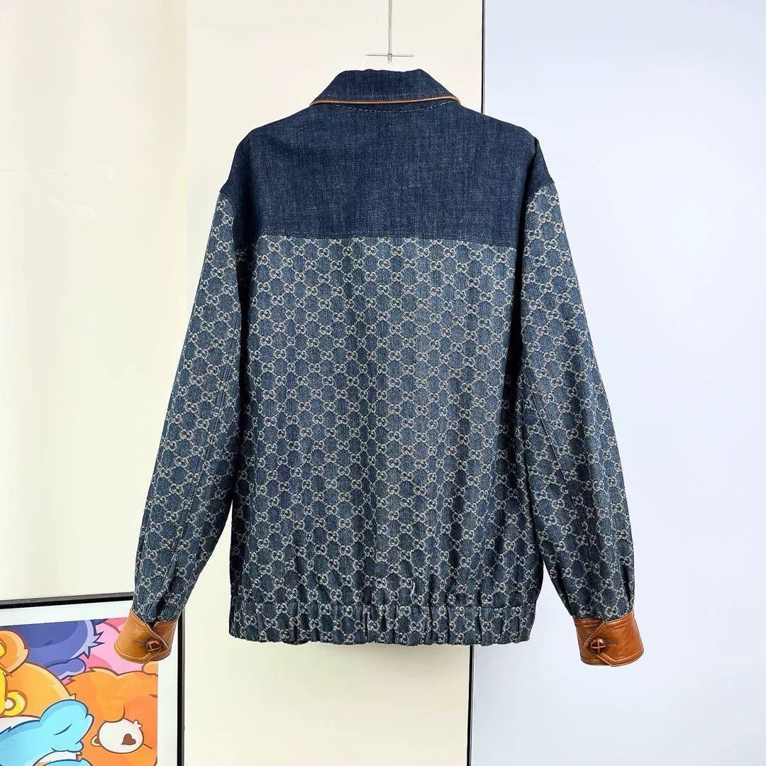 Gucci Gucci All-Over Print Denim Jacket Size US S / EU 44-46 / 1 - 3 Thumbnail