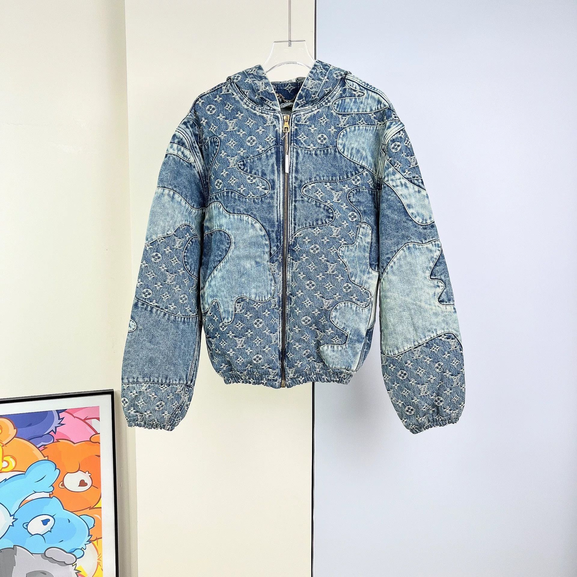 Louis Vuitton Louis Vuitton Nigo Denim Zip Hoodie Jacket Size US S / EU 44-46 / 1 - 3 Thumbnail
