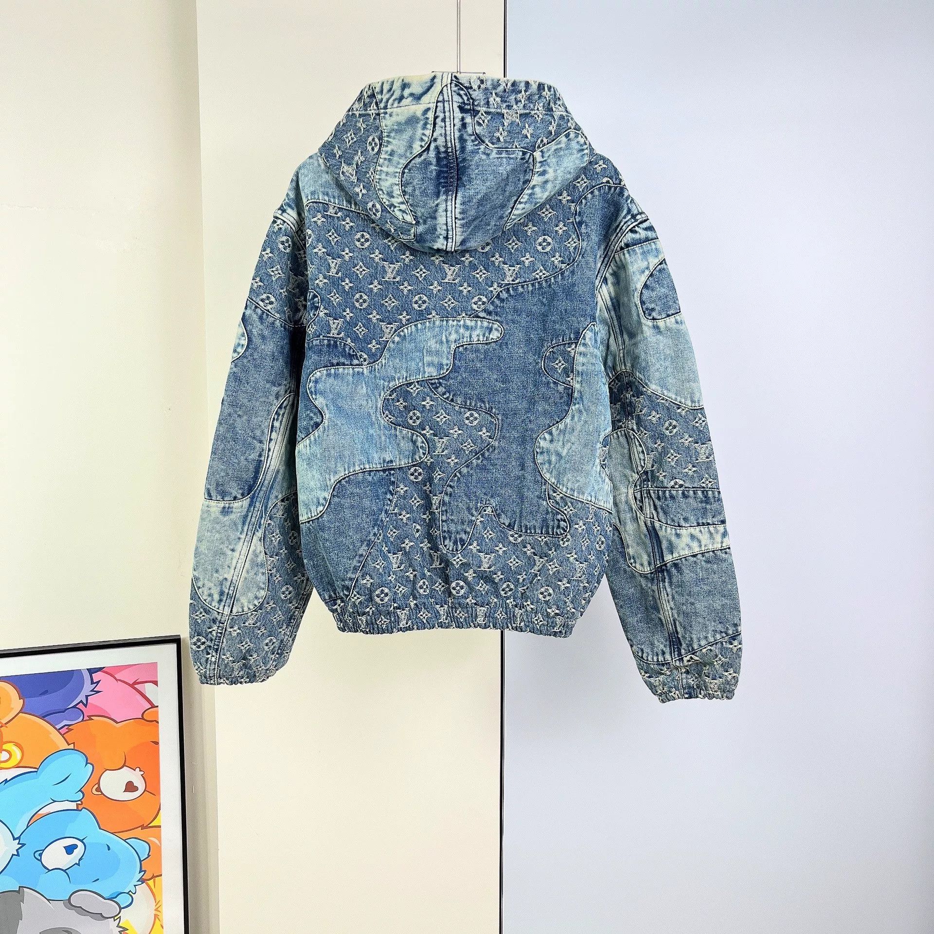 Louis Vuitton Louis Vuitton Nigo Denim Zip Hoodie Jacket Size US S / EU 44-46 / 1 - 4 Thumbnail