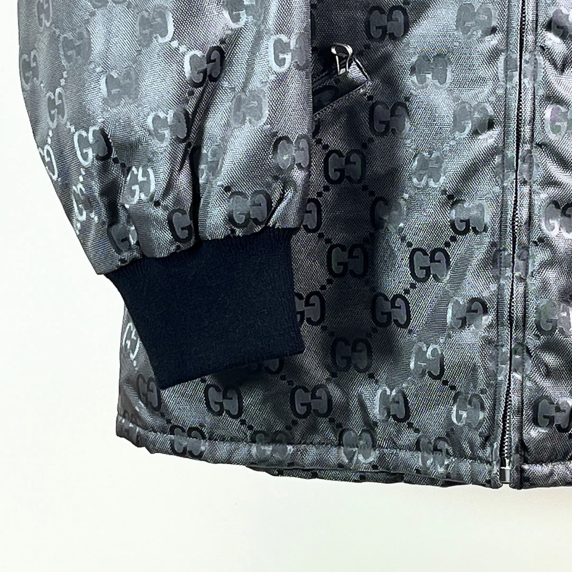 Gucci Gucci Gray All-Over Logo Jacket Size US M / EU 48-50 / 2 - 6 Thumbnail