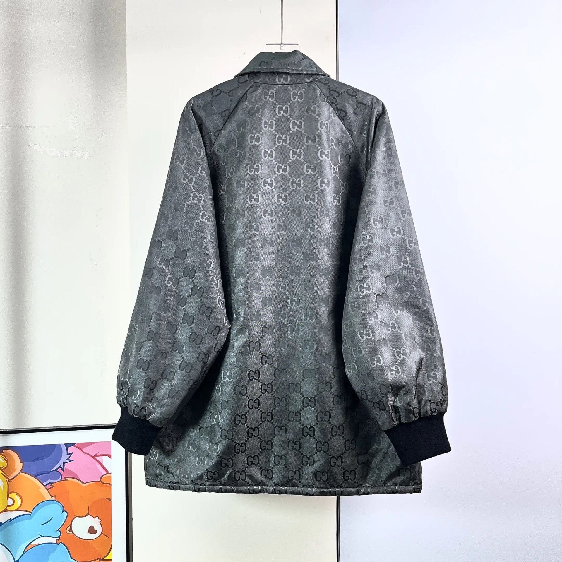 Gucci Gucci Gray All-Over Logo Jacket Size US M / EU 48-50 / 2 - 4 Thumbnail