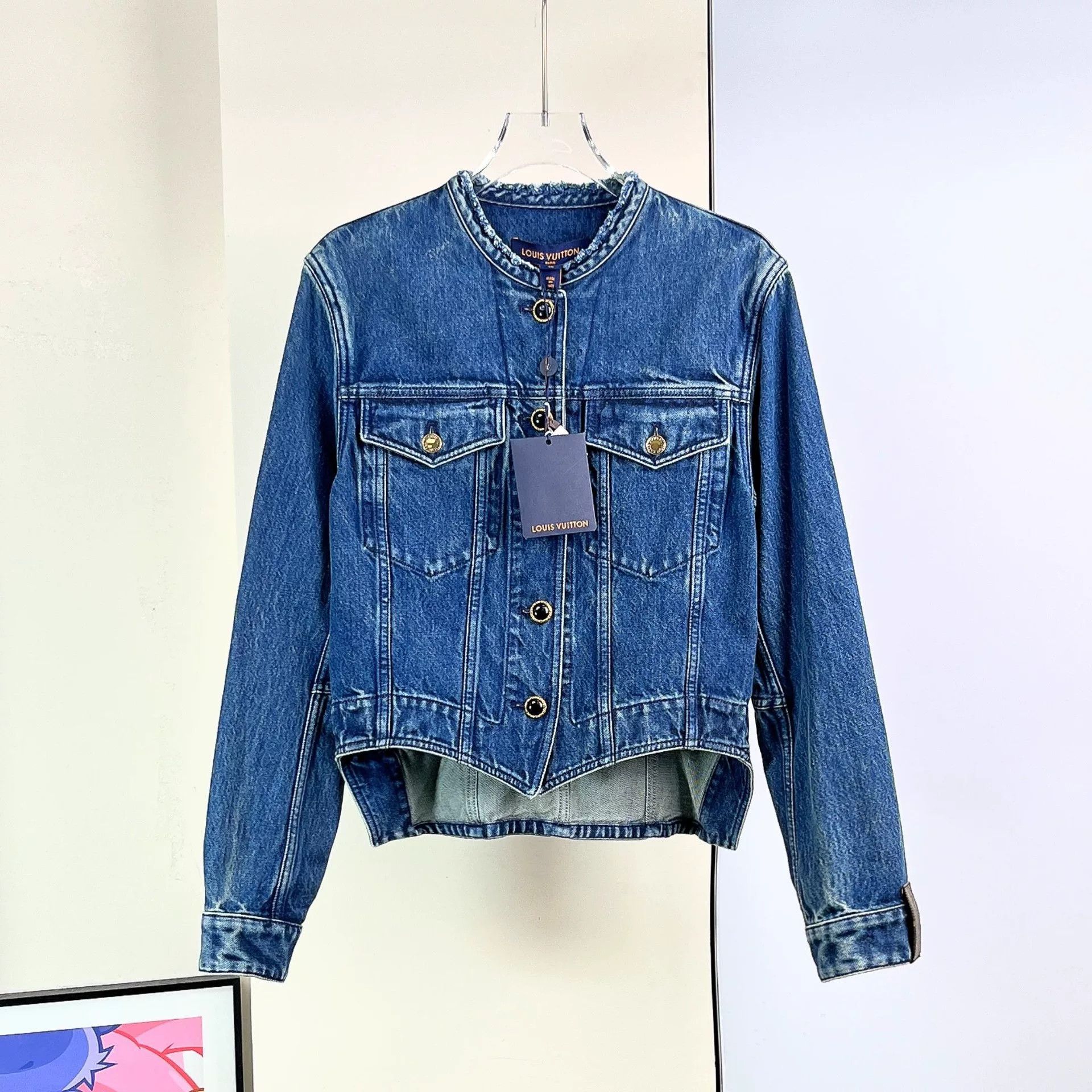 Louis Vuitton LV Denim Tuxedo Jacket Size 36 Size XS / US 0-2 / IT 36-38 - 3 Thumbnail