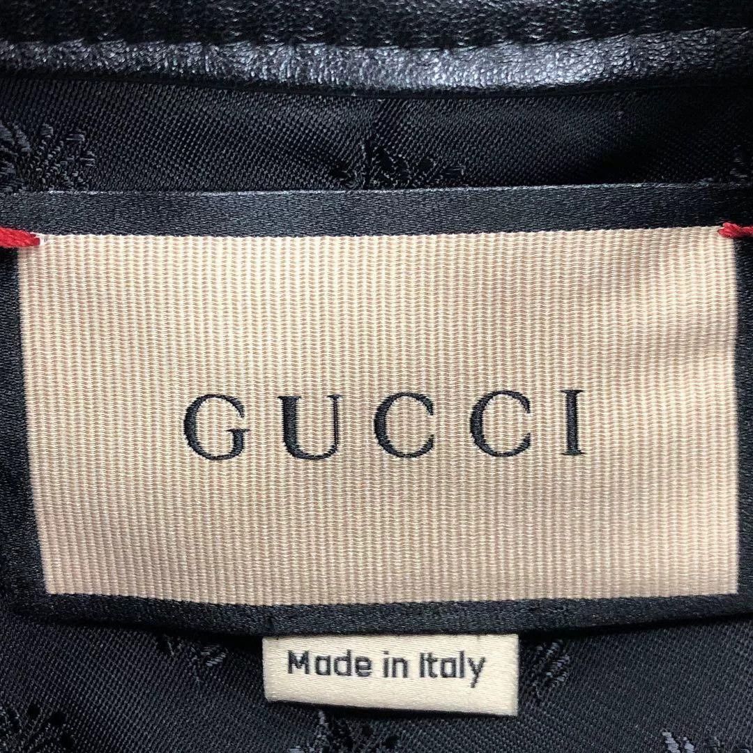 Gucci Gucci Black Stand-Collar Leather Jacket Size XS / US 0-2 / IT 36-38 - 7 Thumbnail