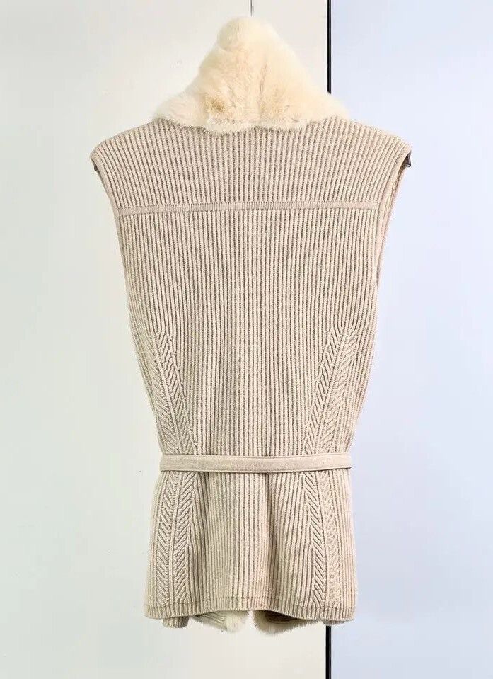 Loro Piana Loro Piana Shearling Cashmere Vest Coat Size S / US 4 / IT 40 - 2 Thumbnail