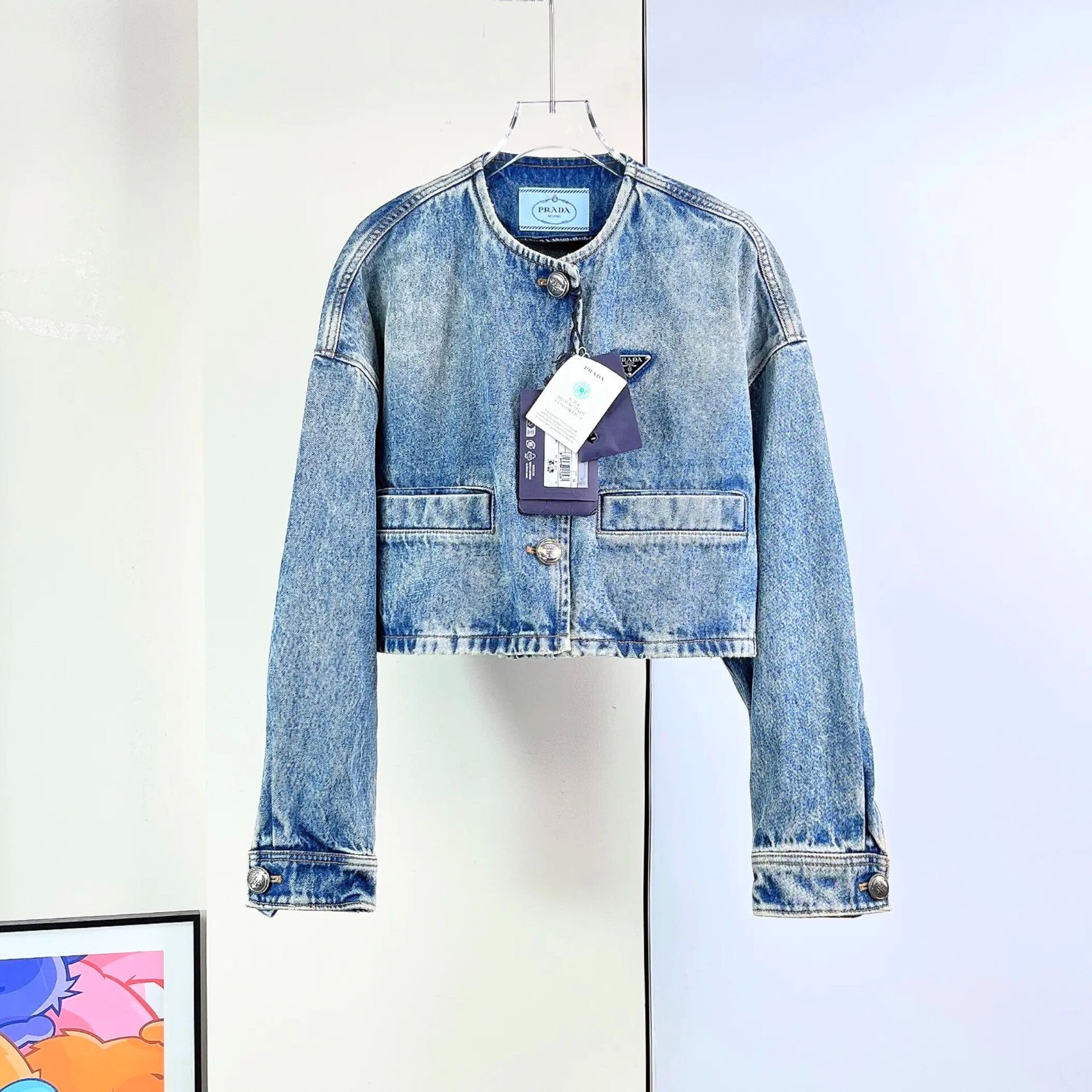 Prada Prada Denim Short Jacket Size XS / US 0-2 / IT 36-38 - 2 Thumbnail