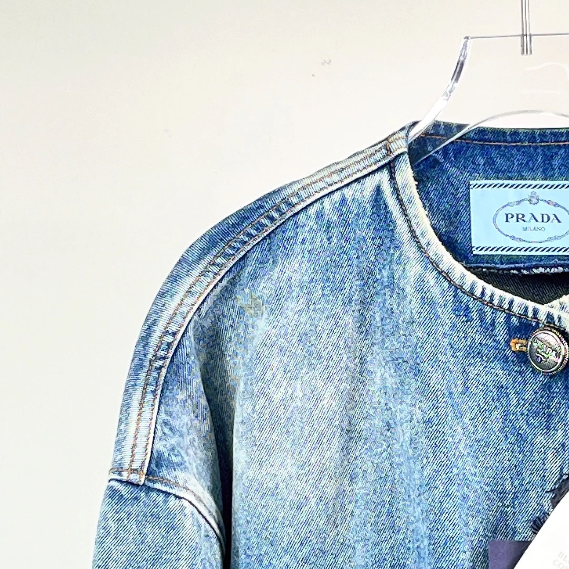 Prada Prada Denim Short Jacket Size XS / US 0-2 / IT 36-38 - 4 Thumbnail