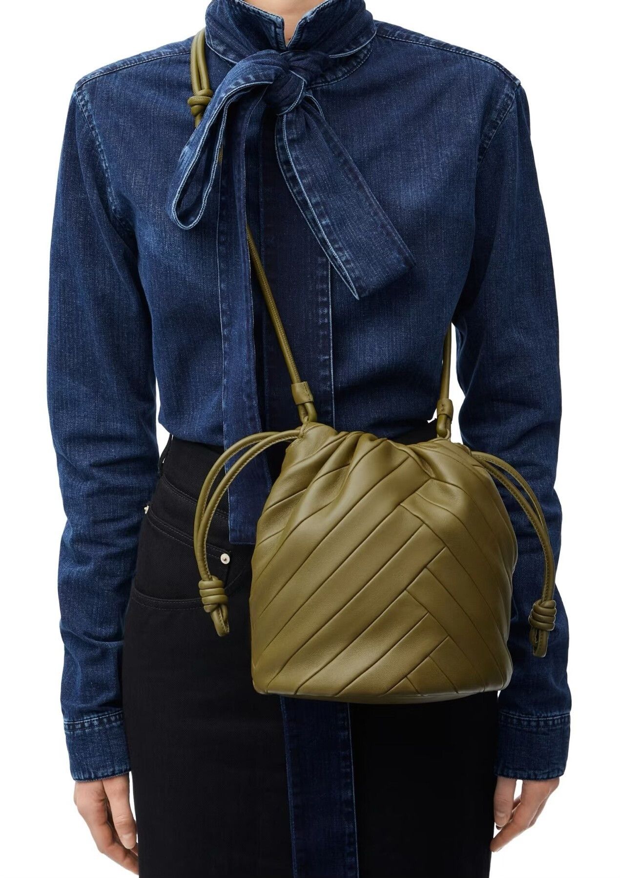 Loewe LOEWE Blue Bow Denim Jacket Size M / US 6-8 / IT 42-44 - 3 Thumbnail