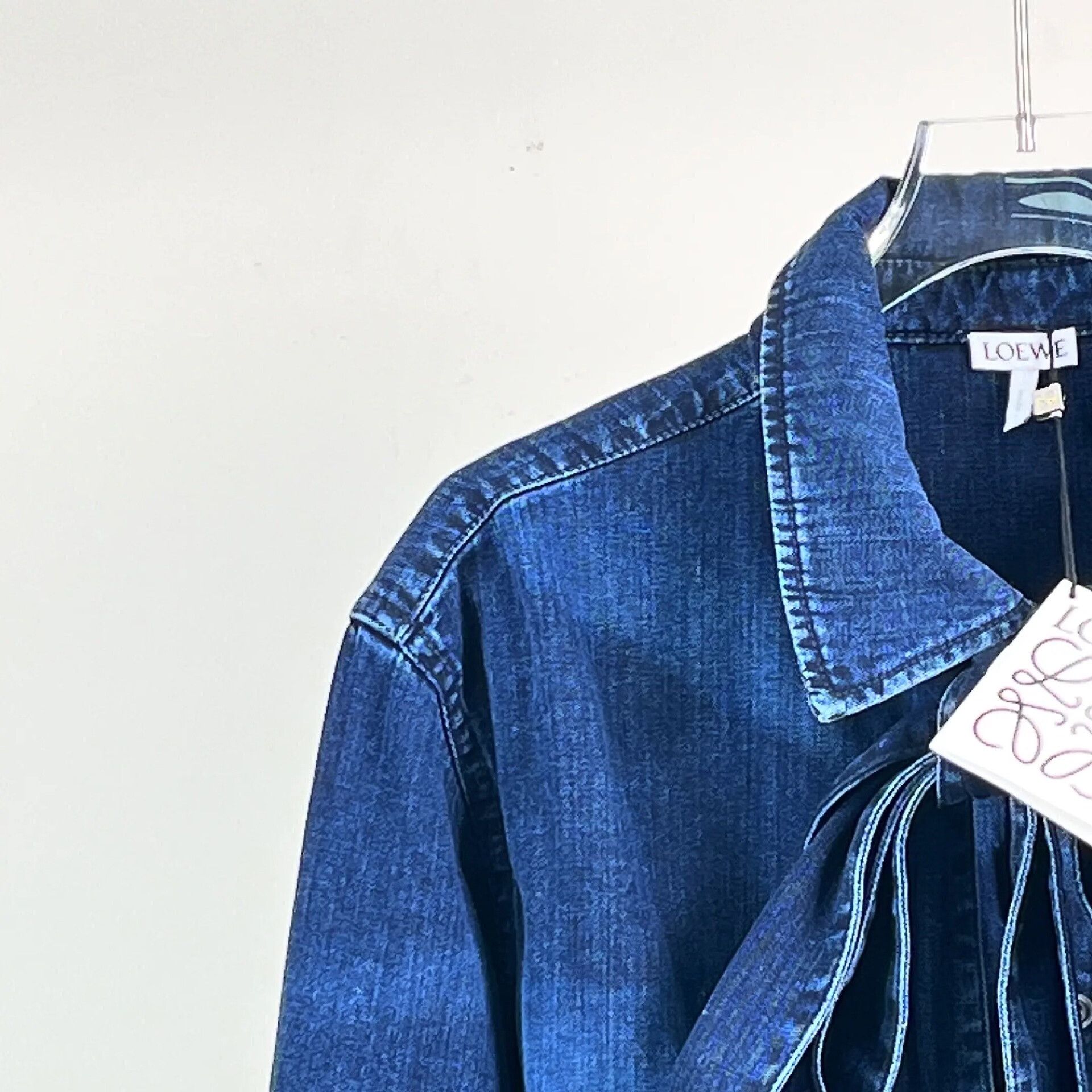 Loewe LOEWE Blue Bow Denim Jacket Size M / US 6-8 / IT 42-44 - 6 Thumbnail