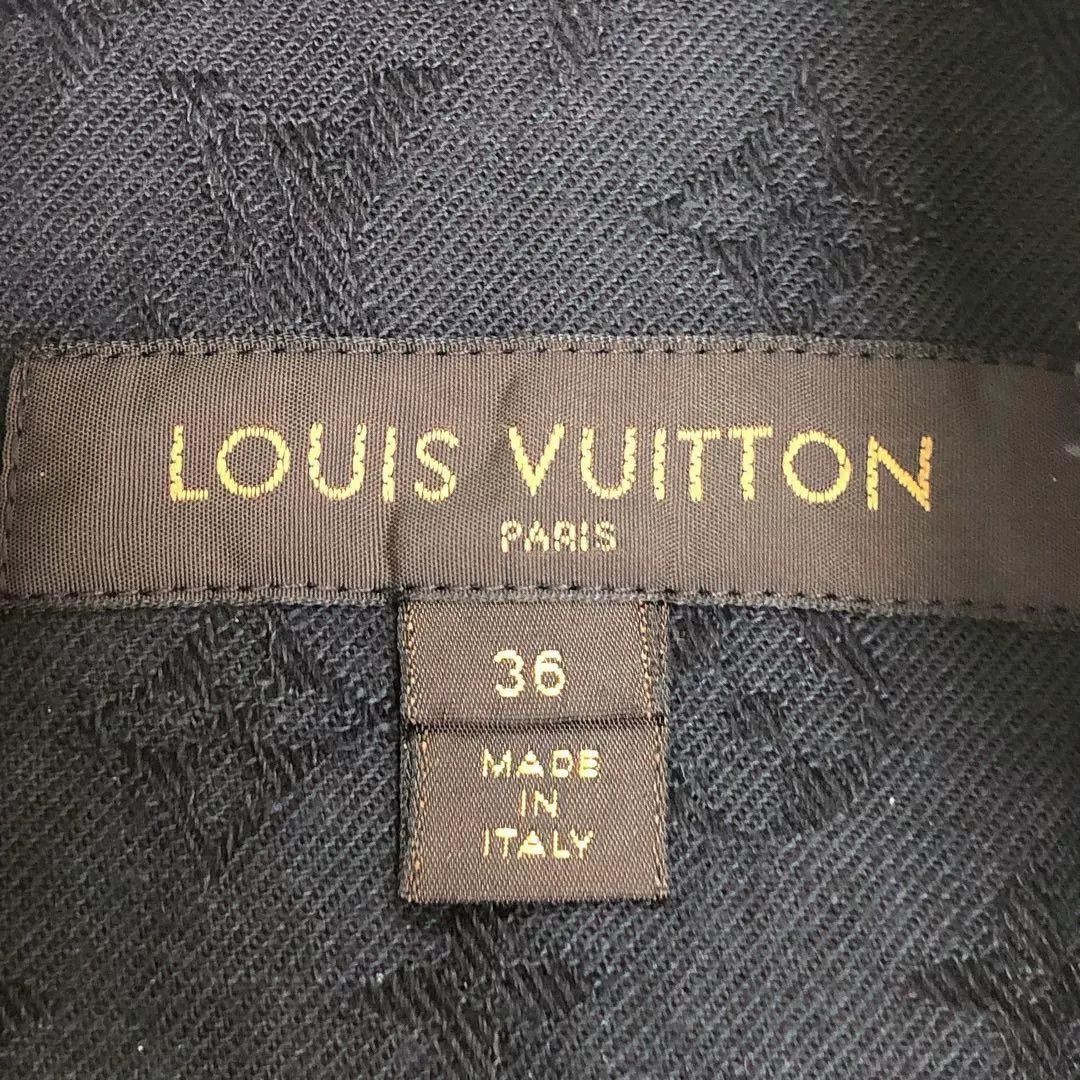 Louis Vuitton Louis Vuitton Black Denim Jacket W/ Shearling Collar Size XS / US 0-2 / IT 36-38 - 5 Thumbnail