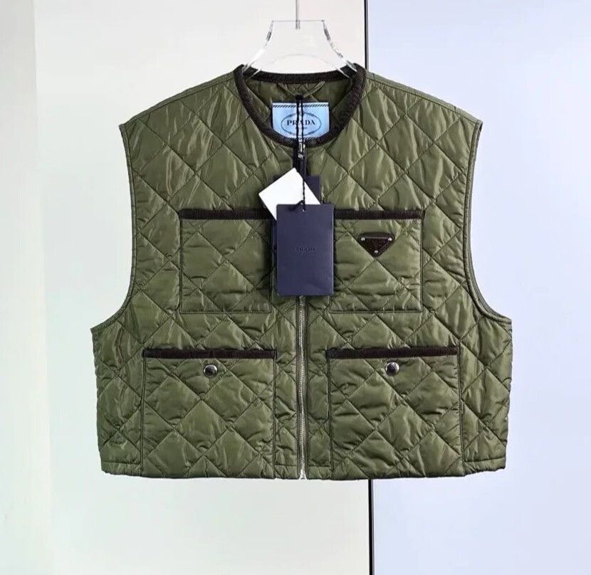 Prada Prada Military Green Padded Short Vest Size S / US 4 / IT 40 - 4 Thumbnail