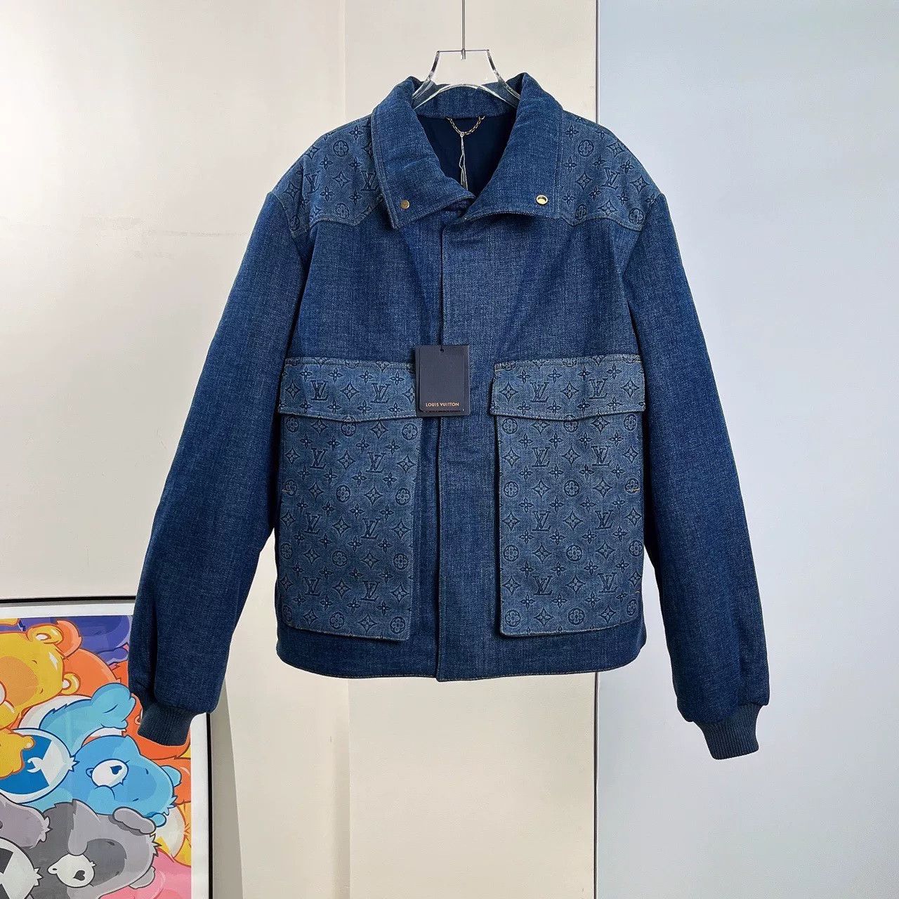 Louis Vuitton Louis Vuitton Jacquard Logo Denim Jacket Size US M / EU 48-50 / 2 - 2 Thumbnail